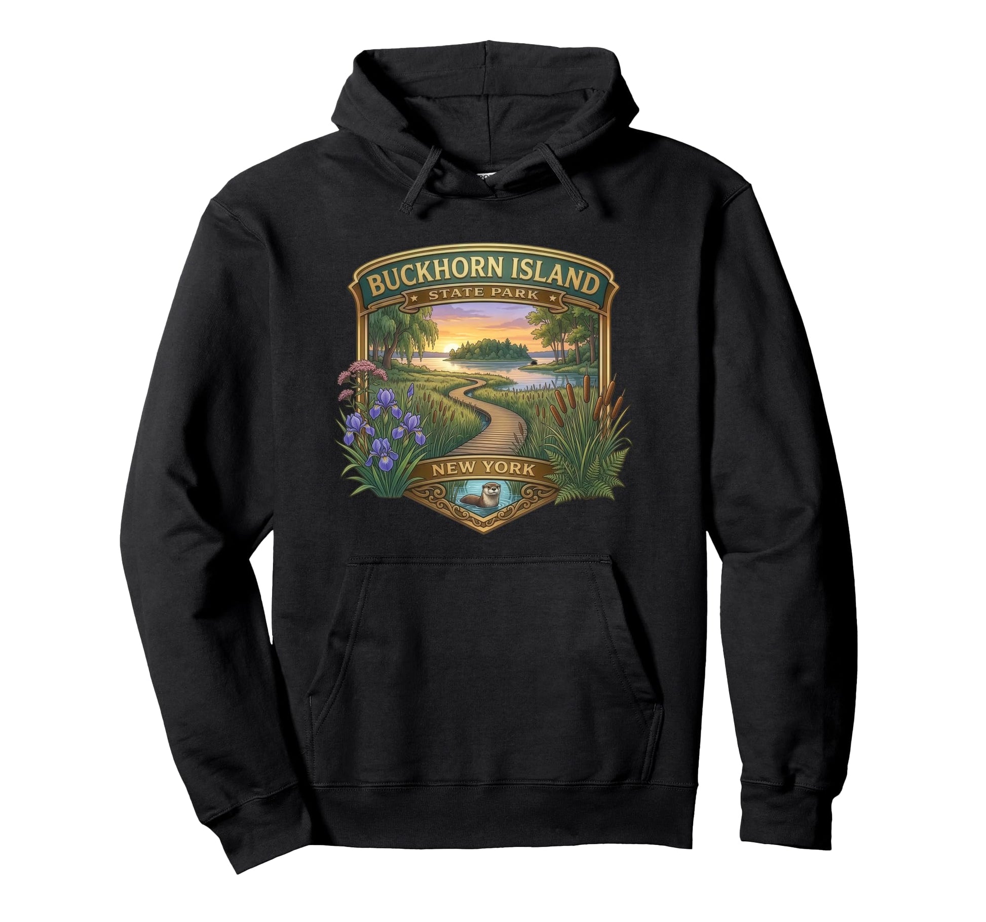 Buckhorn Island State Park New York Hoodie - Novelty Apparel for Adults - T-Shirt, Sweatshirt, Hoodie