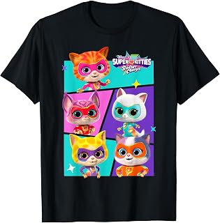Jr. SuperKitties Su-Purr Charged Super Kitty Group T-Shirt Unisex T-shirt, Sweatshirt, Hoodie, Long Sleeve Tee - T-Shirt, Sweatshirt, Hoodie