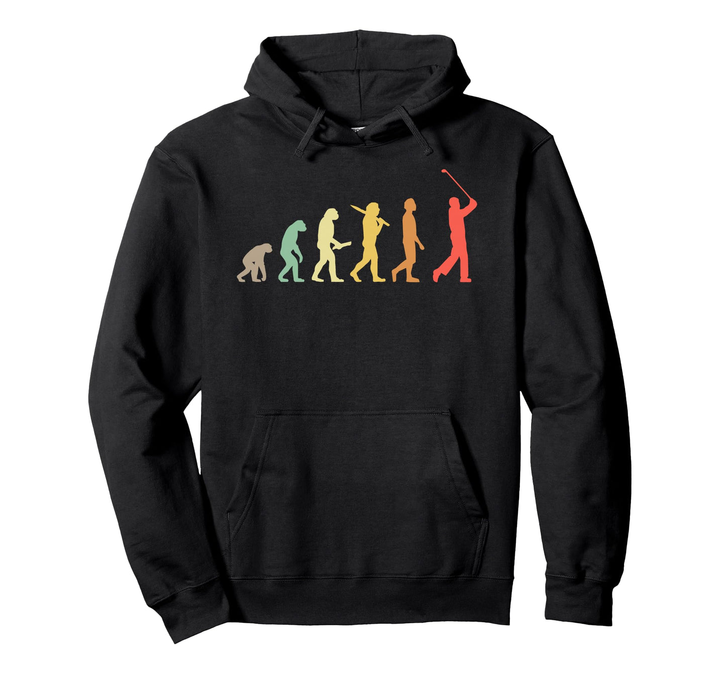 Golf Evolution Gift Golfers Golf Players Hoodie - Unique Graphic for Adults - T-Shirt, Sweatshirt, Hoodie