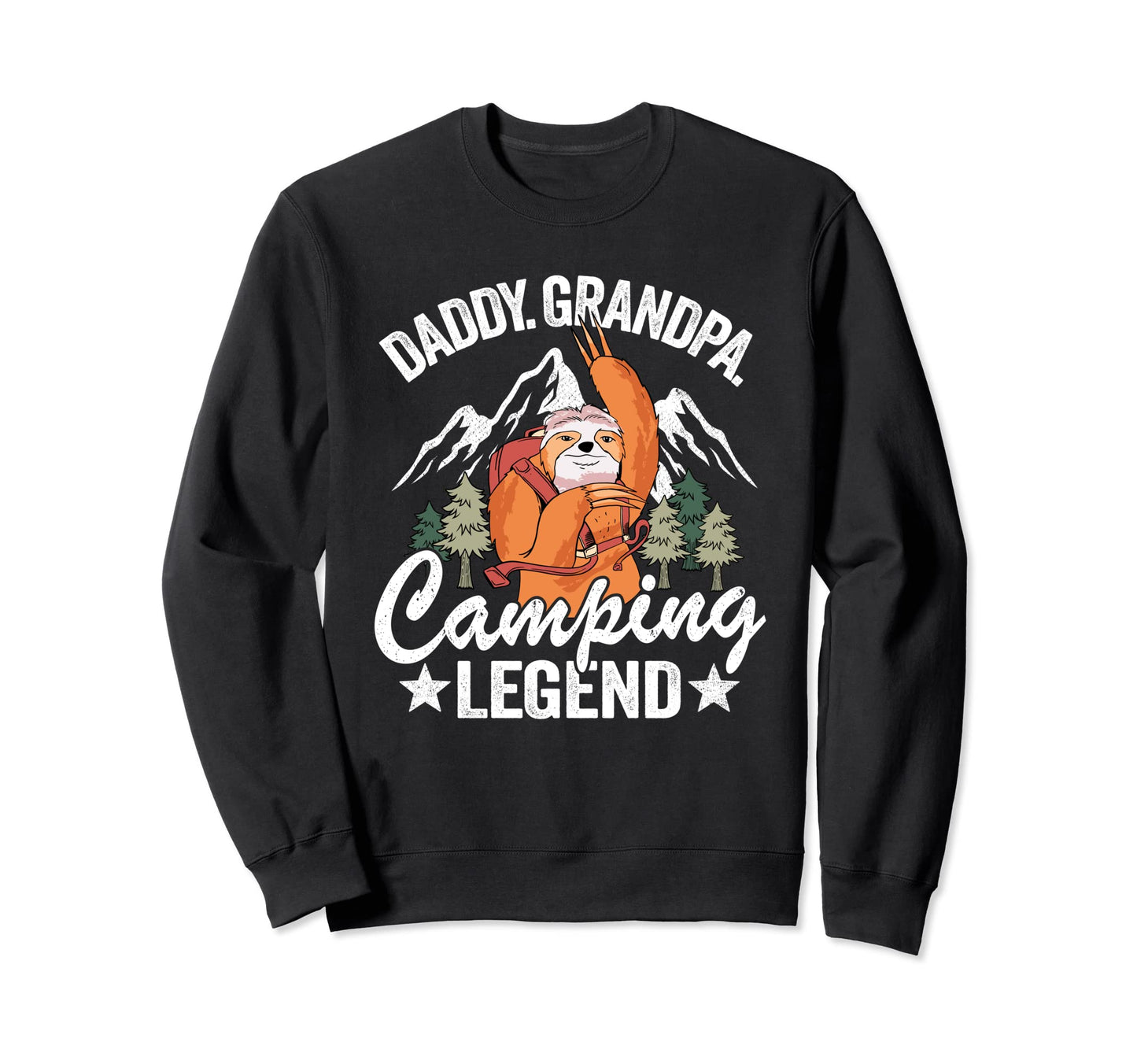 Daddy Grandpa Camping Legend Rv Sweatshirt - Minimalist Print for Adults - T-Shirt, Sweatshirt, Hoodie