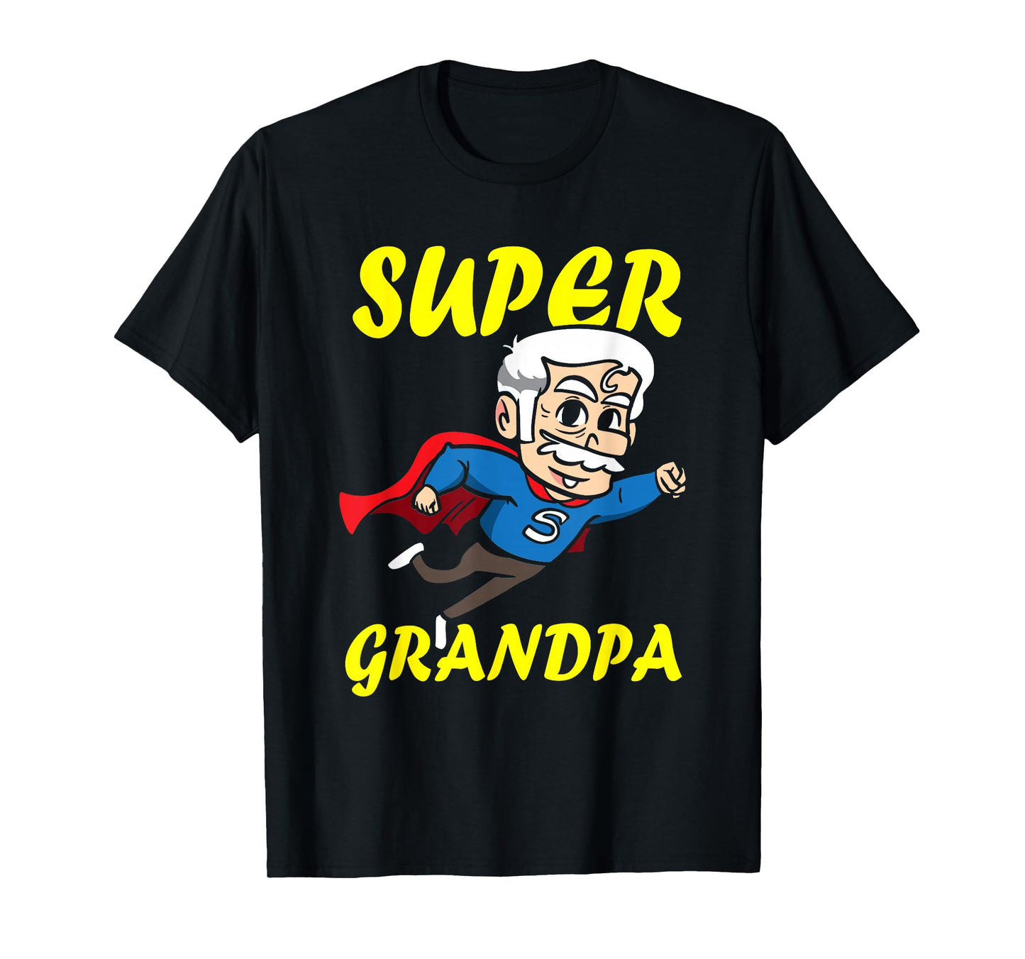 Super Grandpa Funny Grandfather Superhero T-Shirt - Graphic Print Men Women - T-Shirt, Sweatshirt, Hoodie