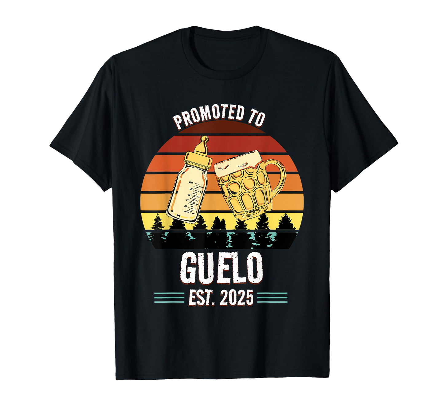 Funny New Grandpa Promoted To Guelo 2025 T-Shirt - Streetwear Style Unisex - T-Shirt, Sweatshirt, Hoodie