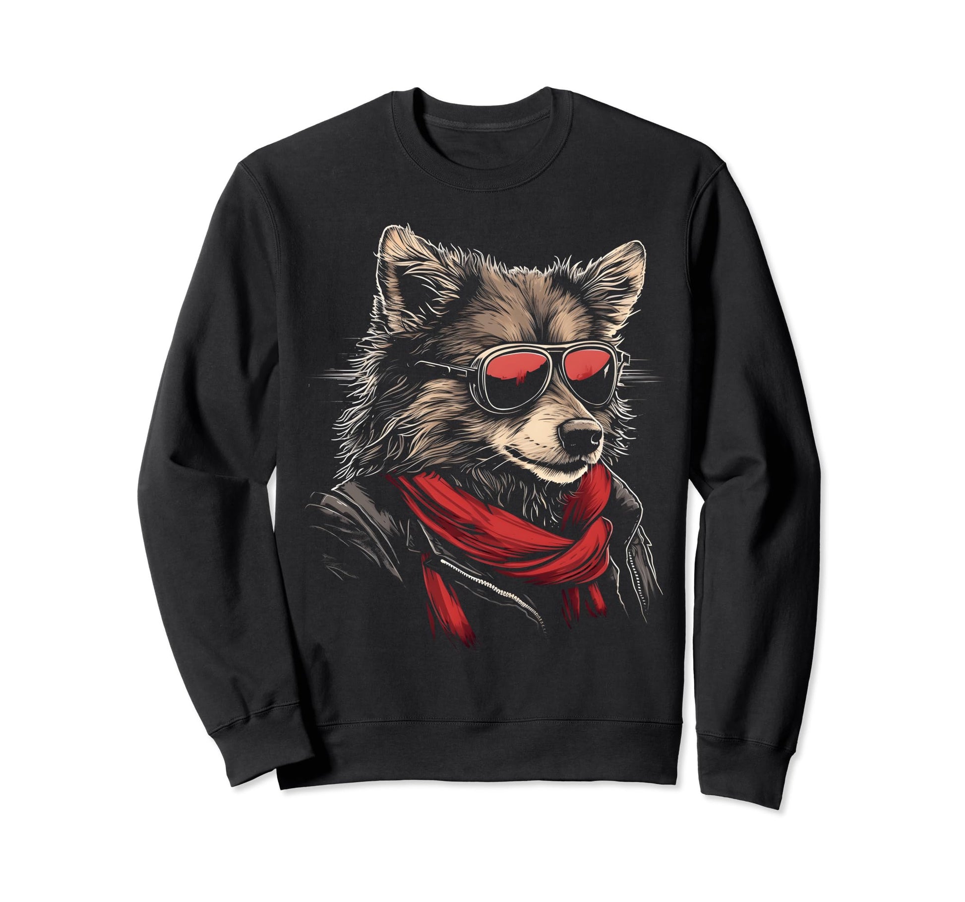 Motorcycle Dad Biker Dog Shetland Sweatshirt - Novelty Apparel for Adults - T-Shirt, Sweatshirt, Hoodie