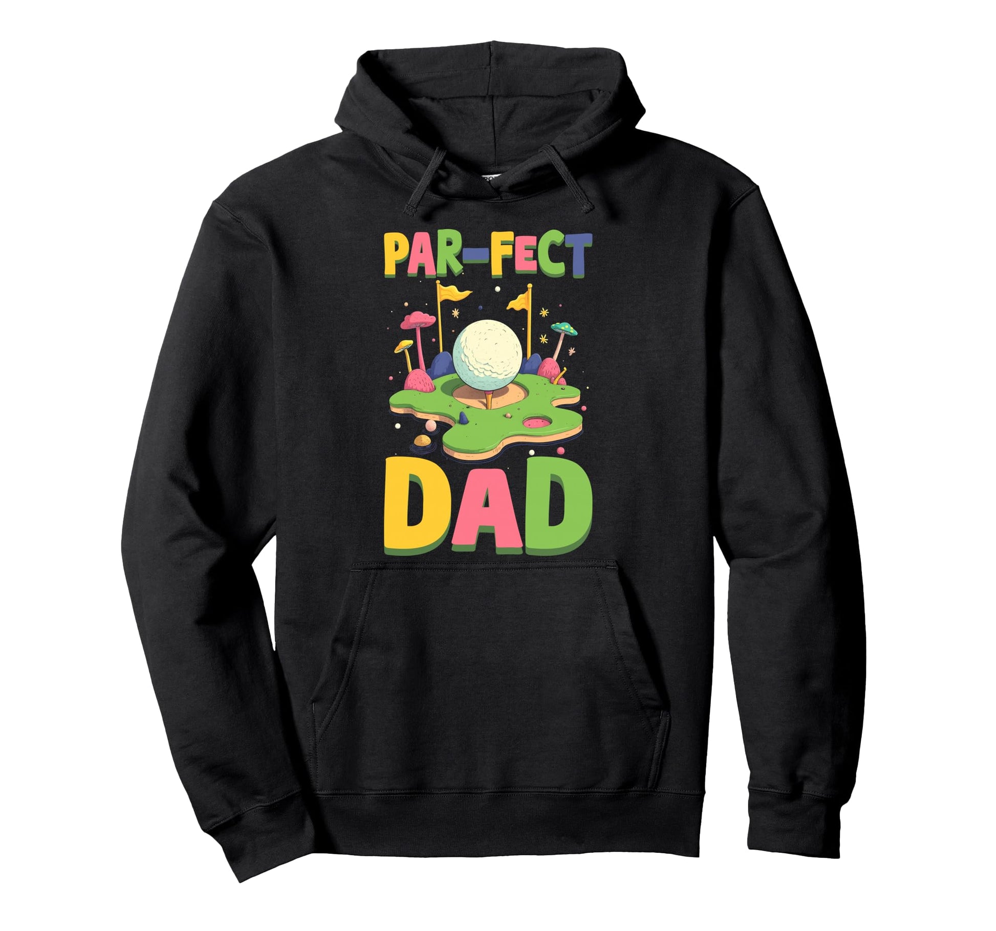 Par Fect Dad Golf Lover Golfer Fathers Hoodie - Minimalist Print Men Women - T-Shirt, Sweatshirt, Hoodie