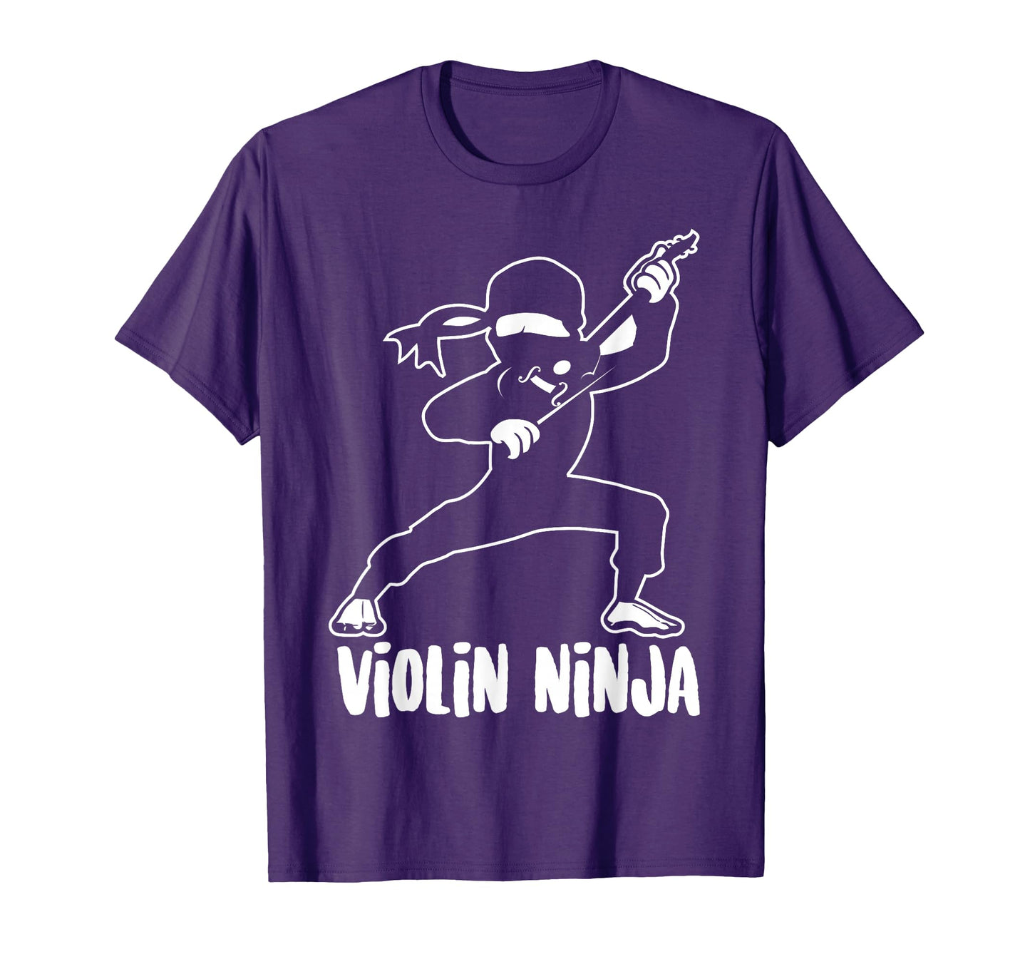 Violin Ninja Violinist Musician T-Shirt - Fun Novelty Design for Adults - T-Shirt, Sweatshirt, Hoodie