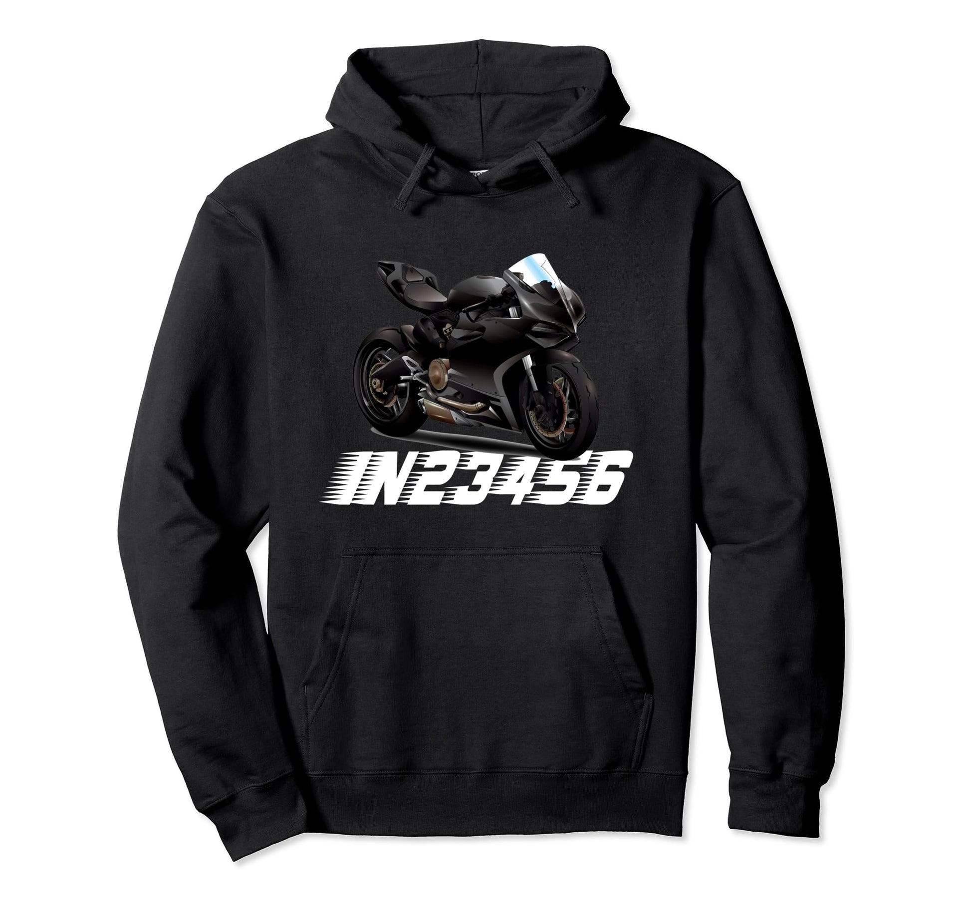Motorcyclist Sportbike Motorcycle 1N23456 Hoodie - Aesthetic Graphic Unisex - T-Shirt, Sweatshirt, Hoodie