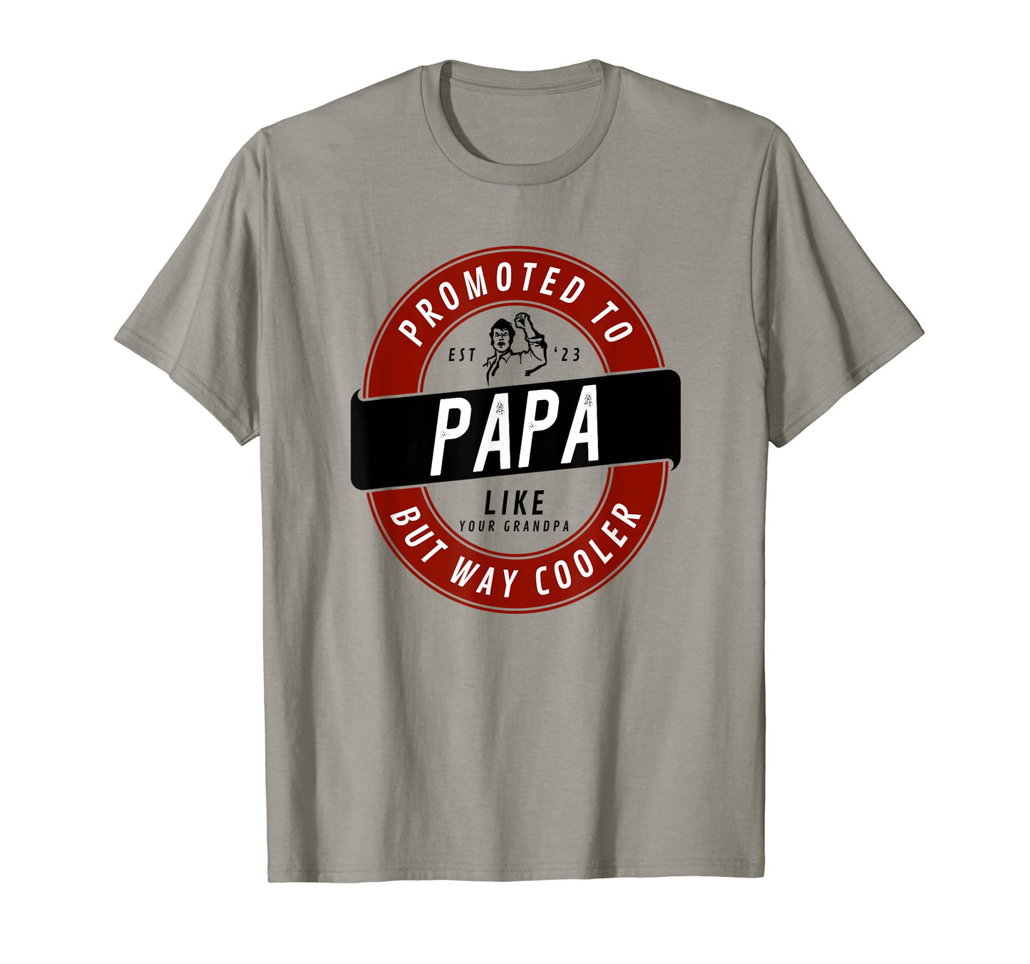 Mens New Grandpa Called Papa Promoted T-Shirt - Trendy Graphic for Adults - T-Shirt, Sweatshirt, Hoodie