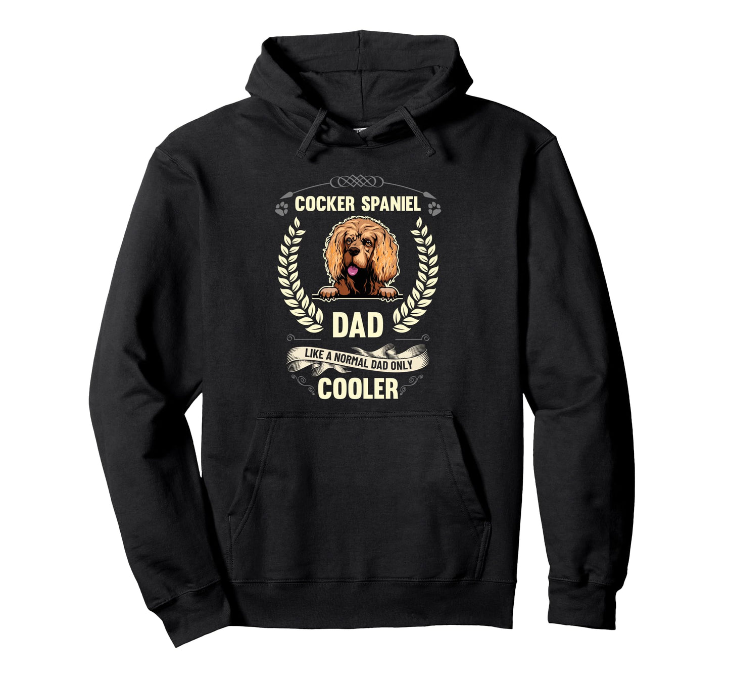 Cocker Spaniel Dad Like Normal Dad Hoodie - Aesthetic Graphic Men Women - T-Shirt, Sweatshirt, Hoodie