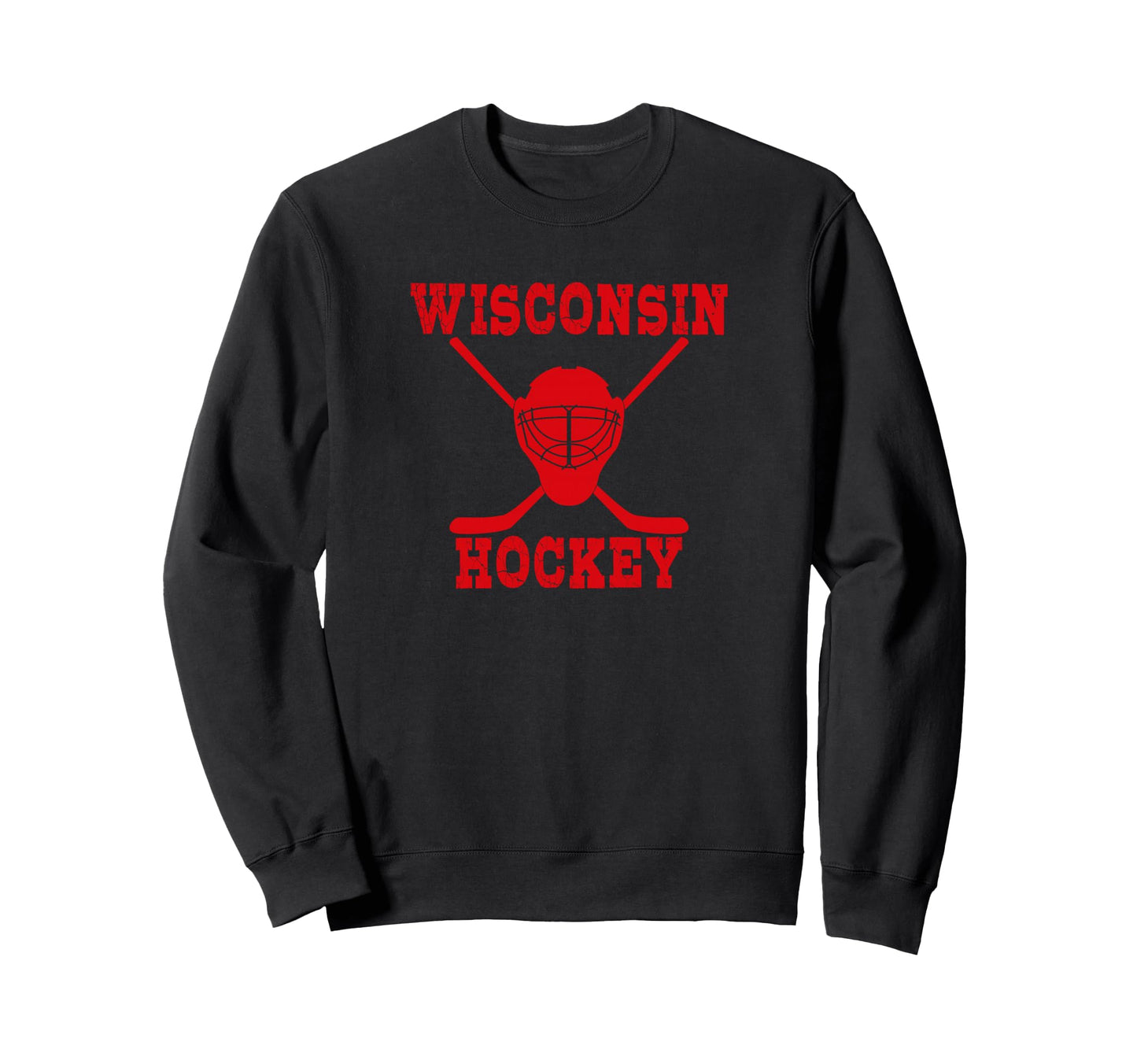 Wisconsin Hockey Sweatshirt - Aesthetic Graphic Men Women - T-Shirt, Sweatshirt, Hoodie
