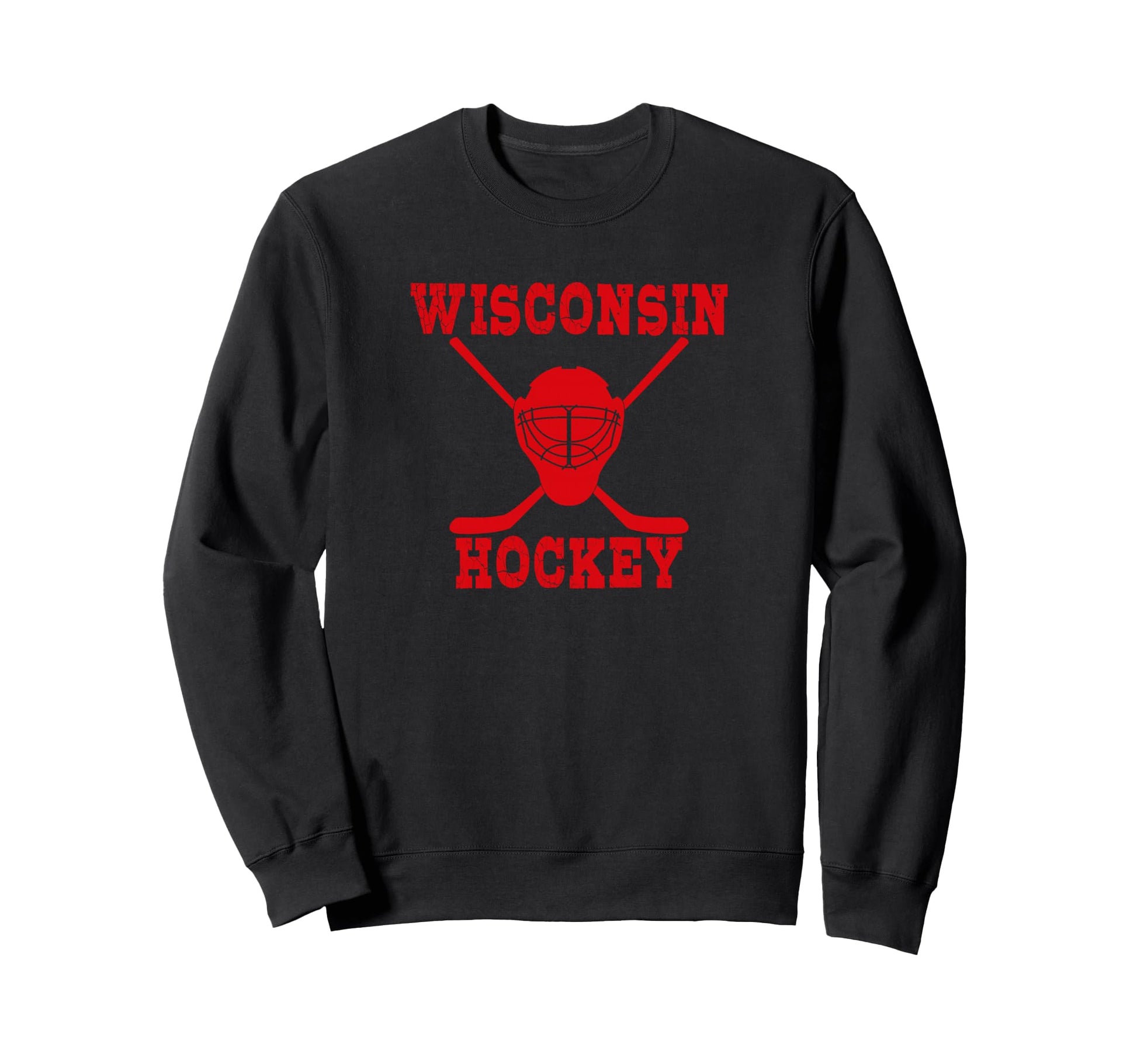 Wisconsin Hockey Sweatshirt - Aesthetic Graphic Men Women - T-Shirt, Sweatshirt, Hoodie