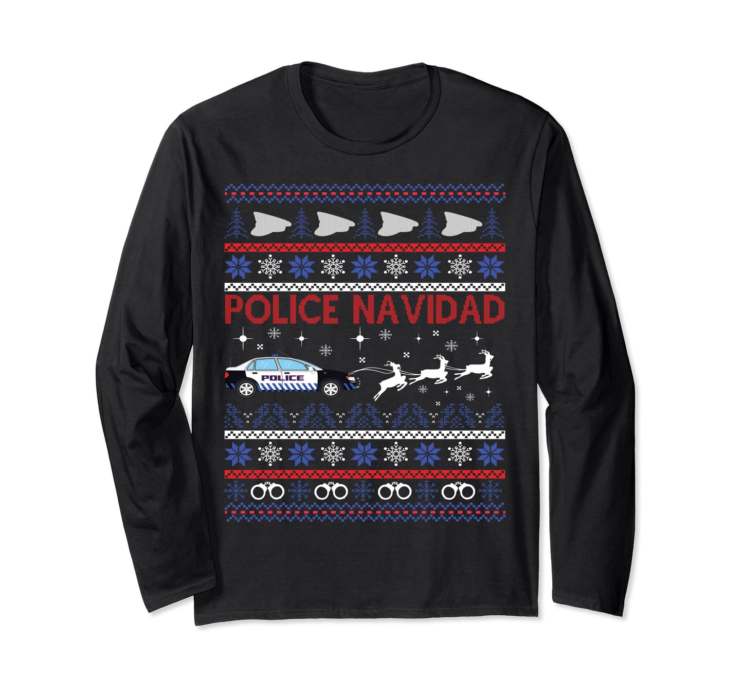 Police Navidad Ugly T-Shirt - Streetwear Style Men Women - T-Shirt, Sweatshirt, Hoodie