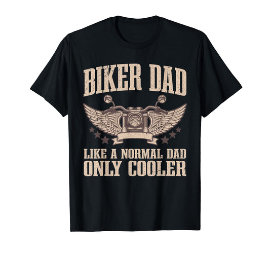 Biker Dad Motorcycling Motorcycle Biker T-Shirt - Trendy Graphic Men Women - T-Shirt, Sweatshirt, Hoodie