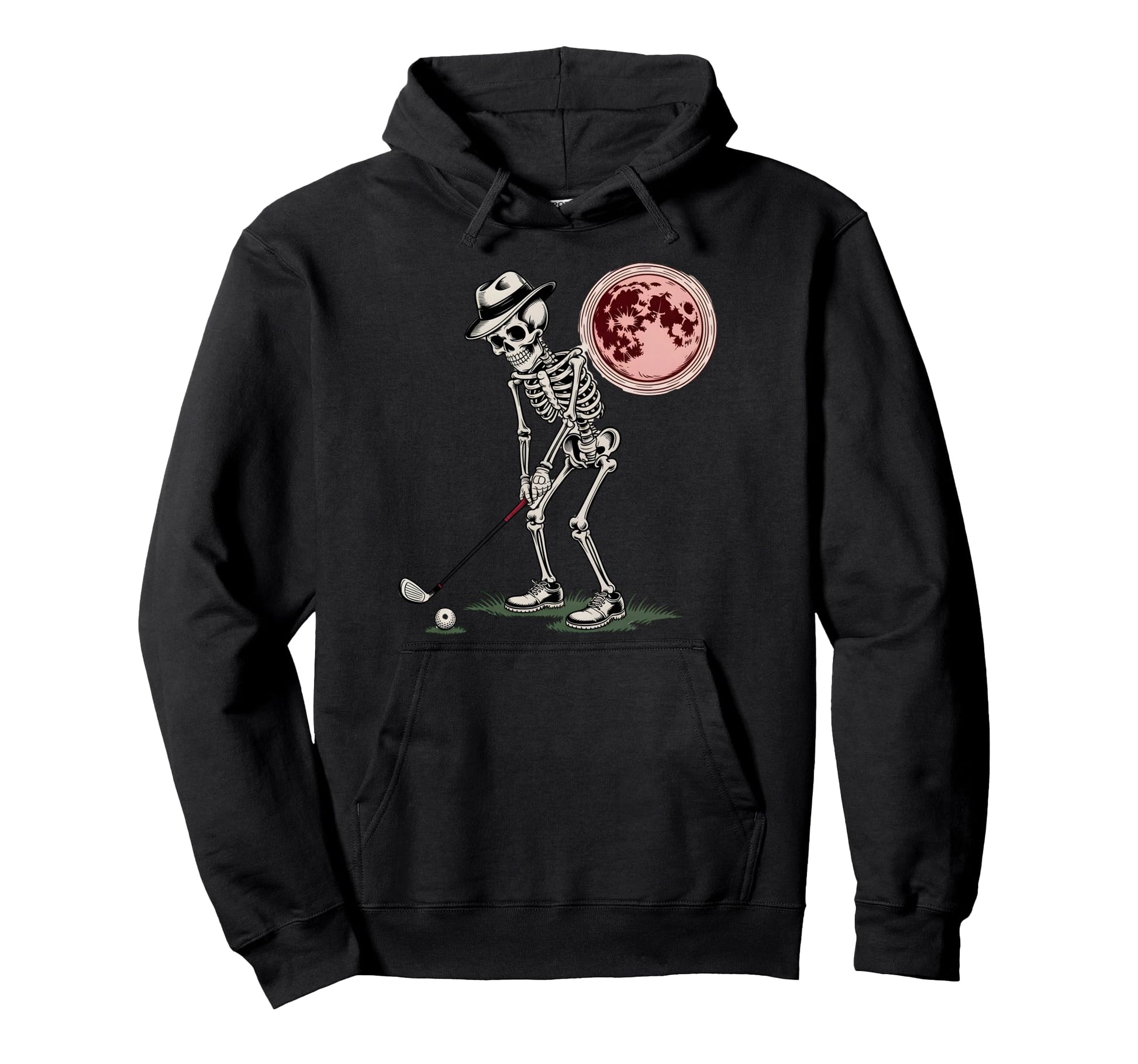 Skeleton Golfer Golf Player Funny Dad Hoodie - Graphic Print for Adults - T-Shirt, Sweatshirt, Hoodie