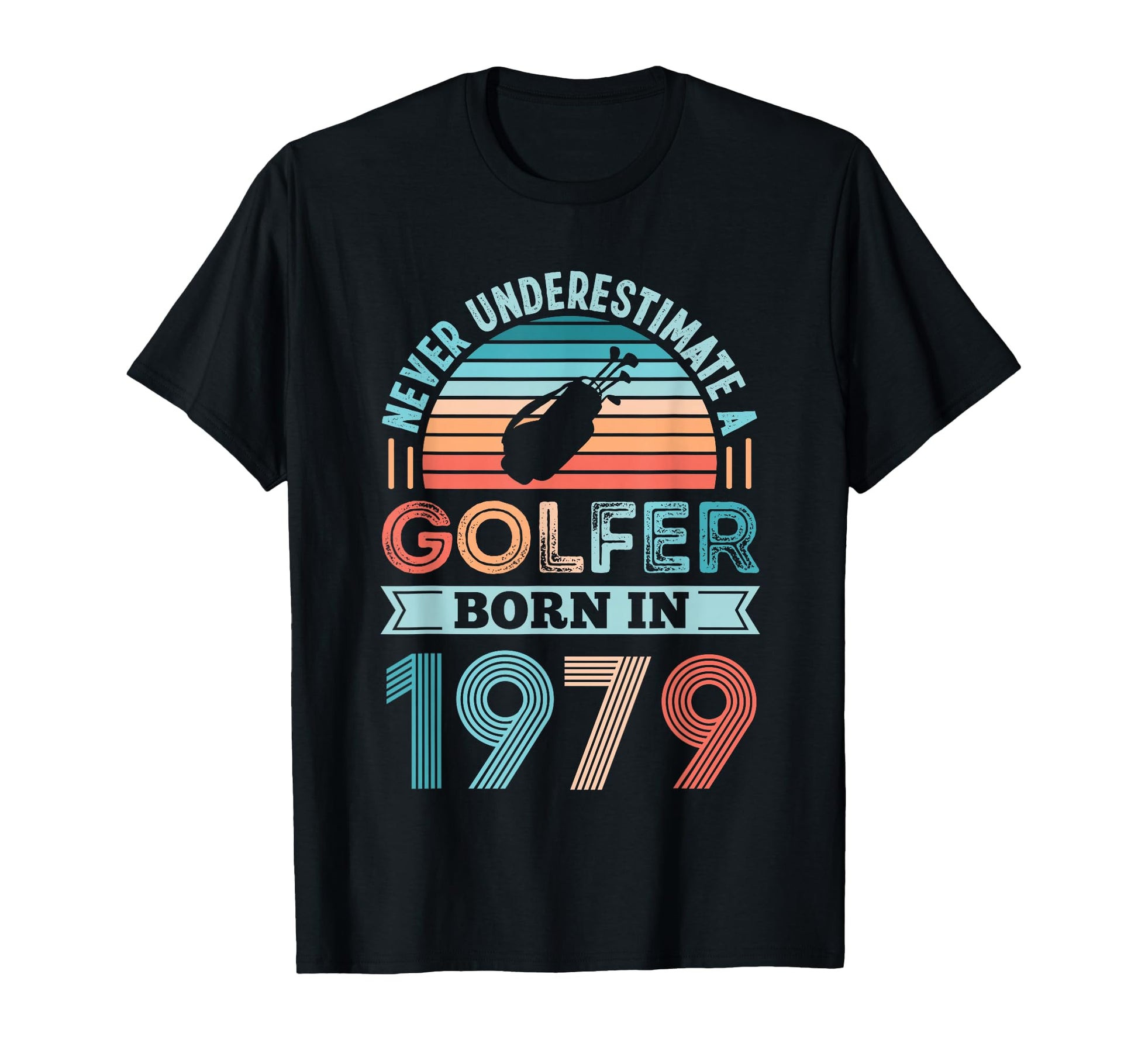 Golfer Born 1979 50Th Birthday Golf T-Shirt - Aesthetic Graphic for Adults - T-Shirt, Sweatshirt, Hoodie