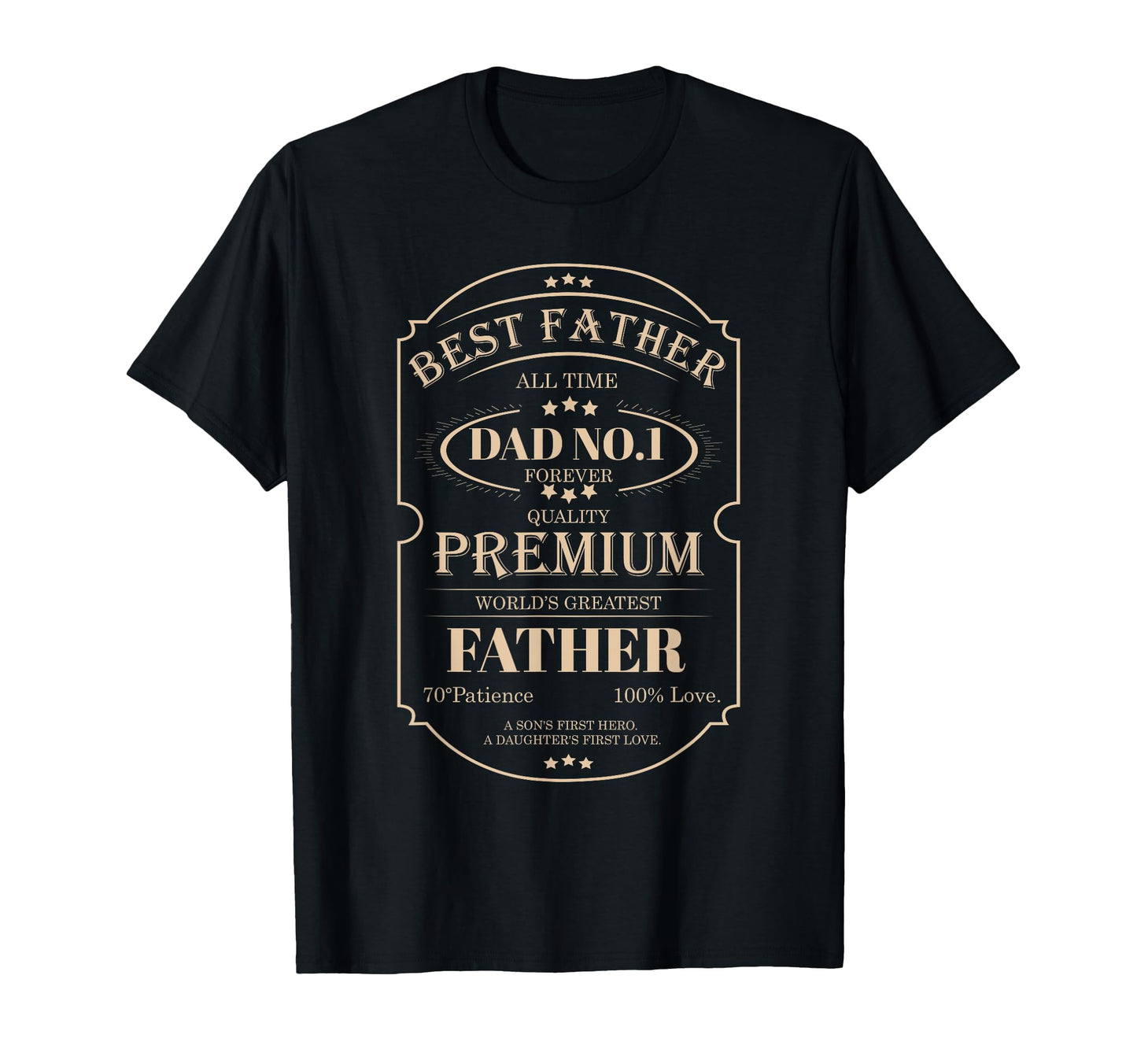 Best Father Worlds Greatest Dad No 1 T-Shirt - Graphic Print Men Women - T-Shirt, Sweatshirt, Hoodie