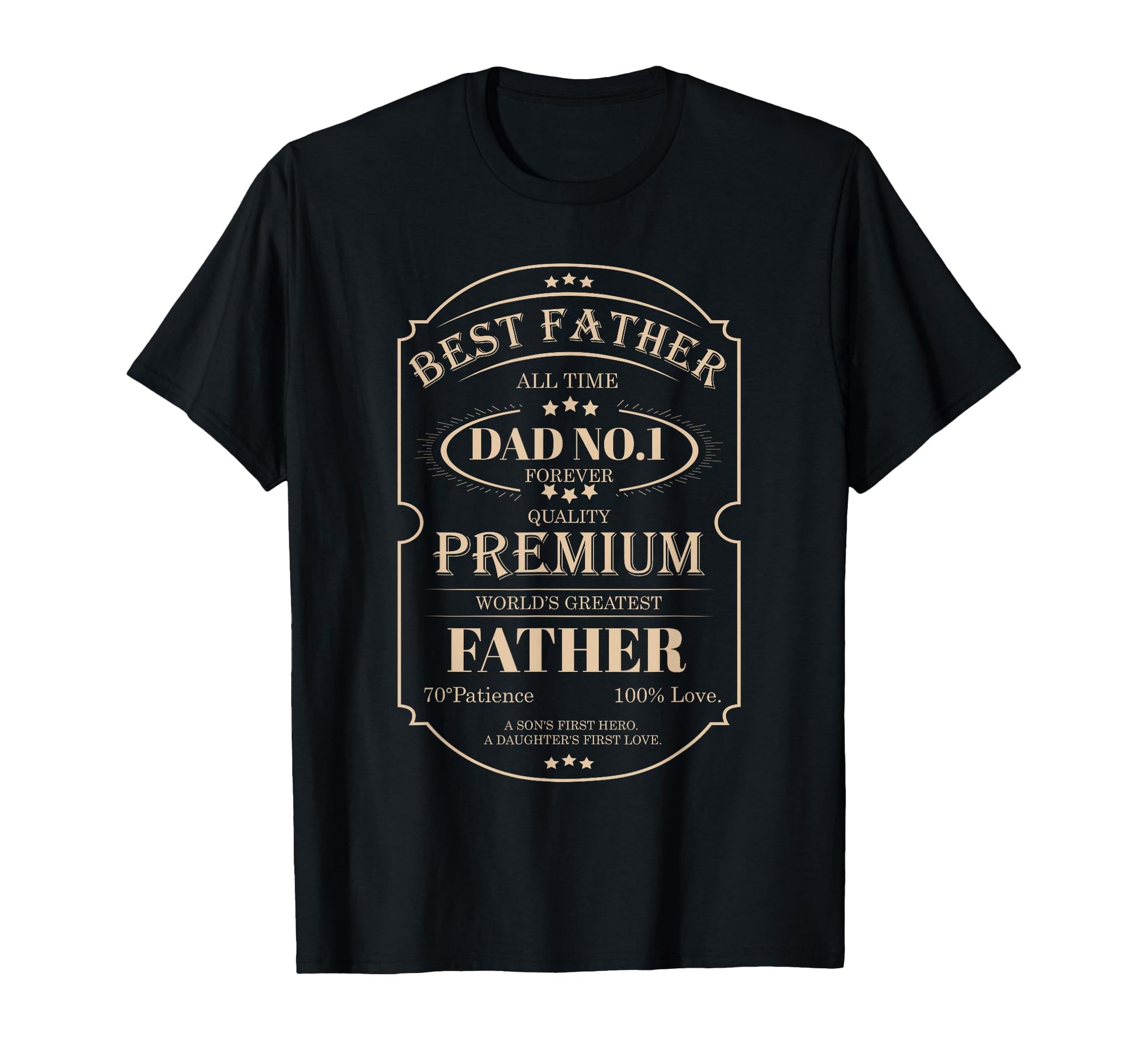 Best Father Worlds Greatest Dad No 1 T-Shirt - Graphic Print Men Women - T-Shirt, Sweatshirt, Hoodie