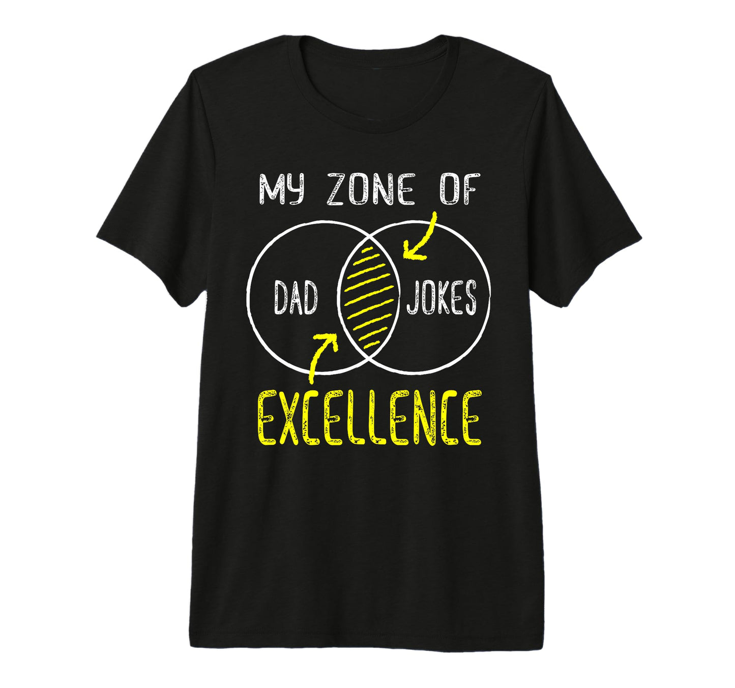 Mens My Zone Excellence Dad Joke T-Shirt - Fun Novelty Design for Adults - T-Shirt, Sweatshirt, Hoodie