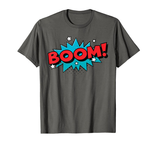 Boom Comic Book Cartoon Funny Pop Art T-Shirt - Trendy Graphic Men Women - T-Shirt, Sweatshirt, Hoodie