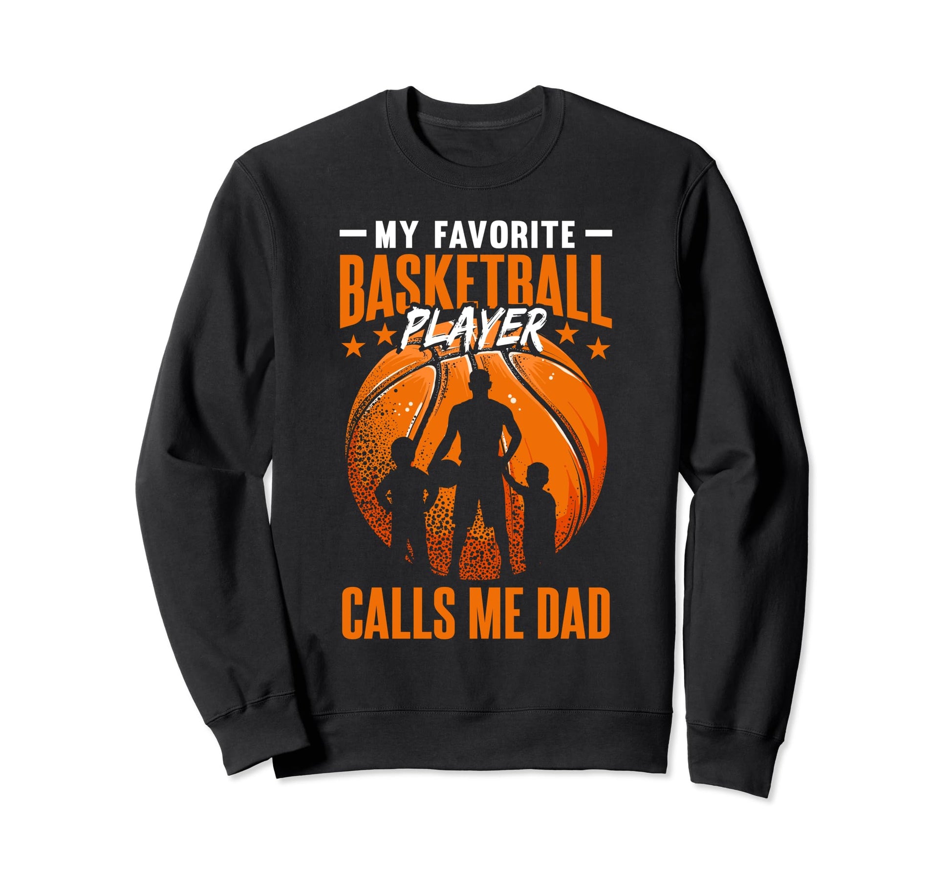 Basketball Daddy Basketball Lover Sweatshirt - Minimalist Print for Adults - T-Shirt, Sweatshirt, Hoodie