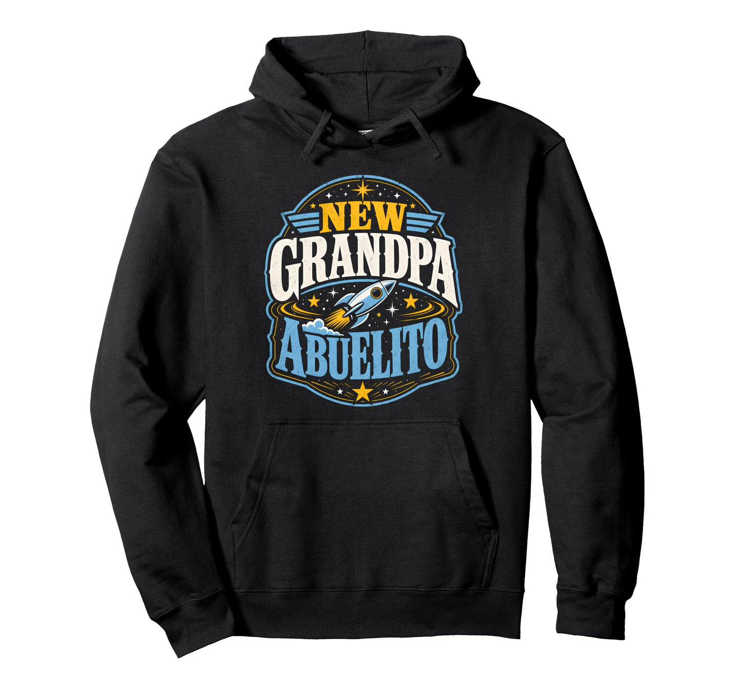 New Grandpa Abuelito Promoted To Hoodie - Minimalist Print for Adults - T-Shirt, Sweatshirt, Hoodie