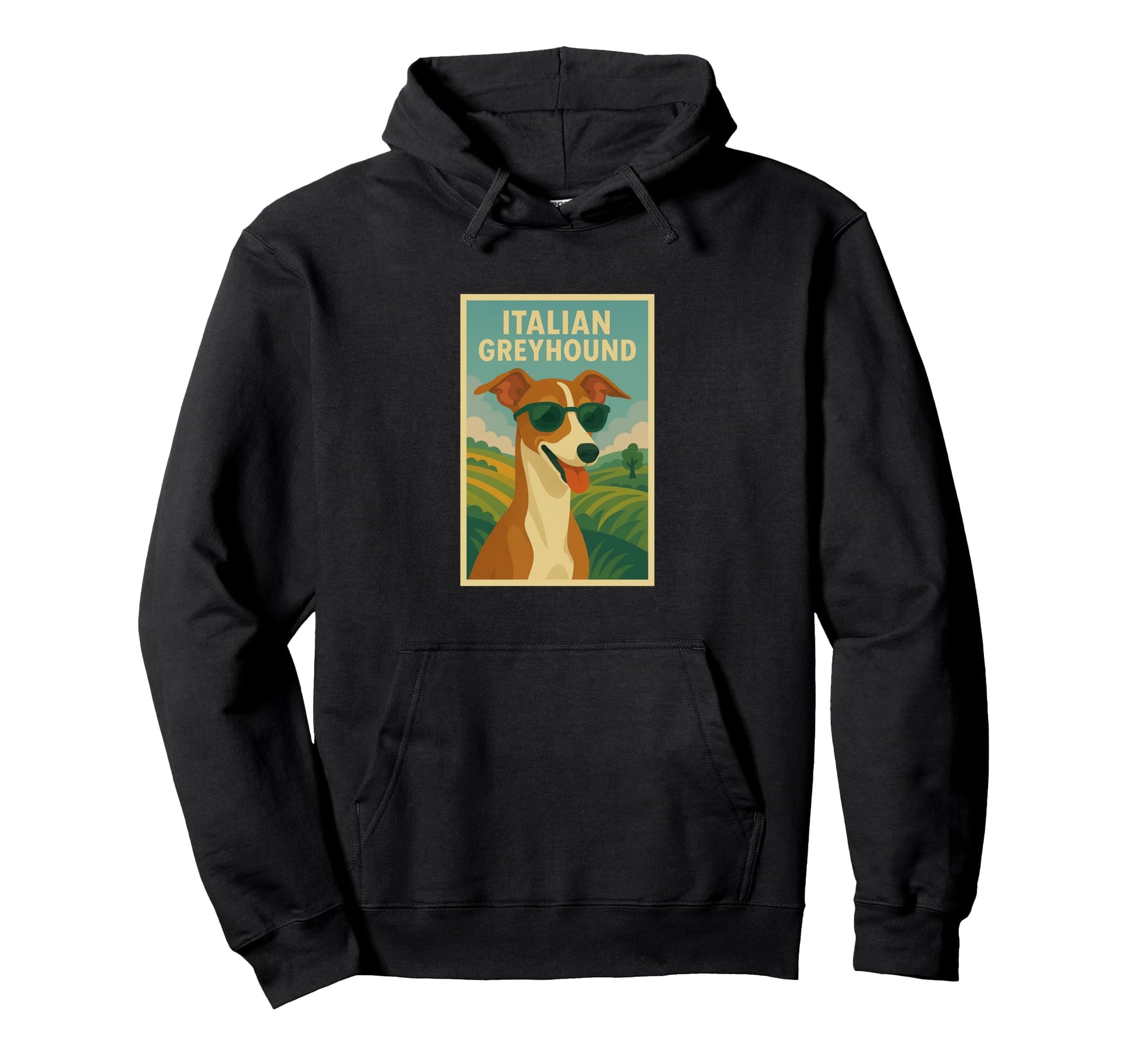 Italian Greyhound Dog Art Hoodie - Casual Everyday Wear for Adults - T-Shirt, Sweatshirt, Hoodie
