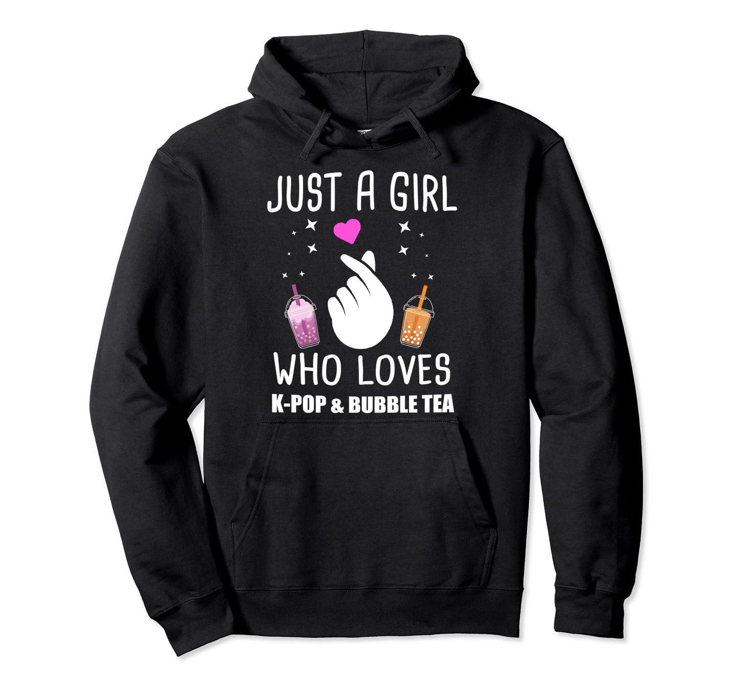 Only K Pop Bubble Tea Kpop Gift Hoodie - Casual Everyday Wear Men Women - T-Shirt, Sweatshirt, Hoodie