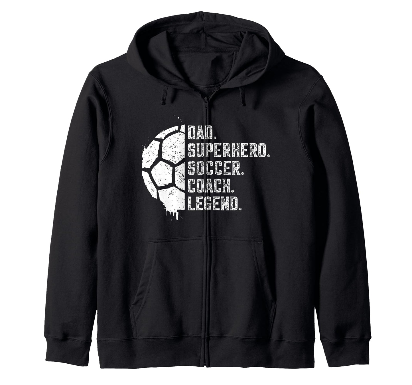 Dad Superhero Soccer Coach Legend Gift Sweatshirt - Graphic Print Unisex - T-Shirt, Sweatshirt, Hoodie