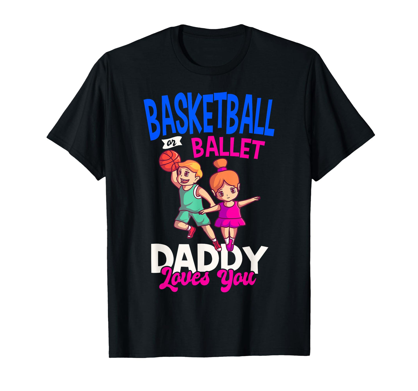 Gender Reveal Shower Basketball Player T-Shirt - Trendy Graphic Unisex - T-Shirt, Sweatshirt, Hoodie