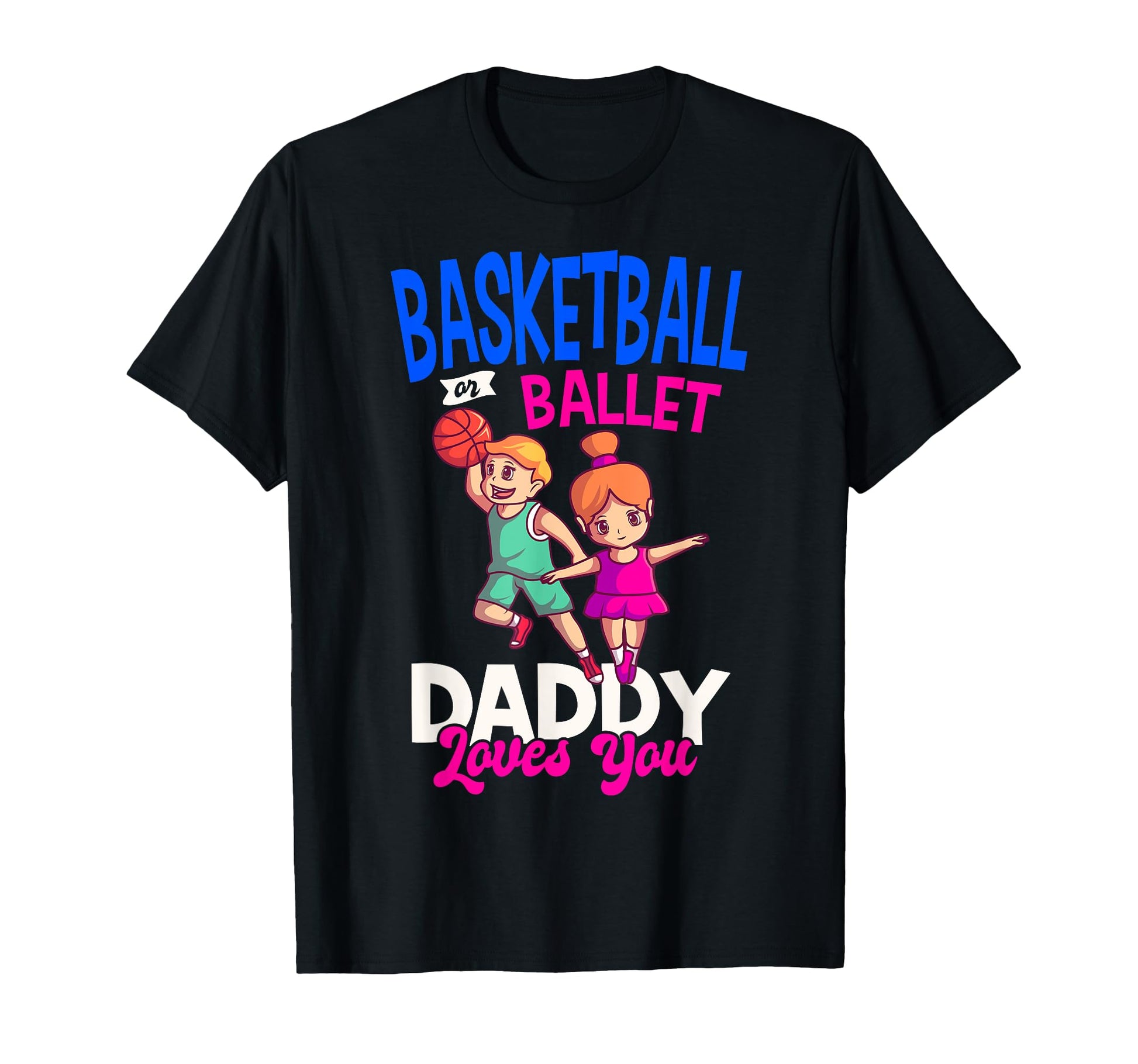 Gender Reveal Shower Basketball Player T-Shirt - Trendy Graphic Unisex - T-Shirt, Sweatshirt, Hoodie