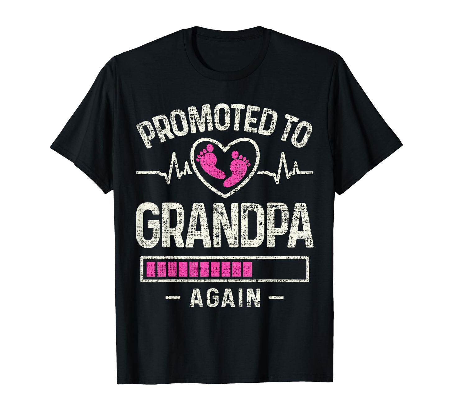Mens Promoted To Grandpa Again Pregnancy T-Shirt - Trendy Graphic Unisex - T-Shirt, Sweatshirt, Hoodie