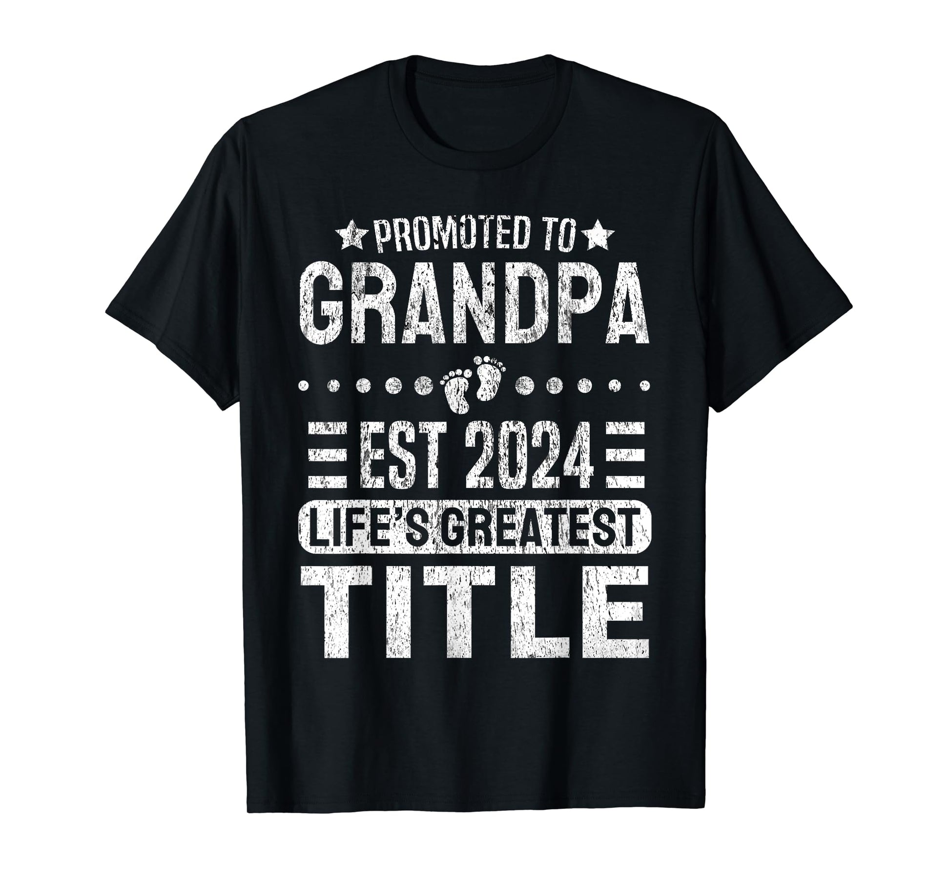 Promoted To Grandpa 2024 Lifes T-Shirt - Casual Everyday Wear Men Women - T-Shirt, Sweatshirt, Hoodie