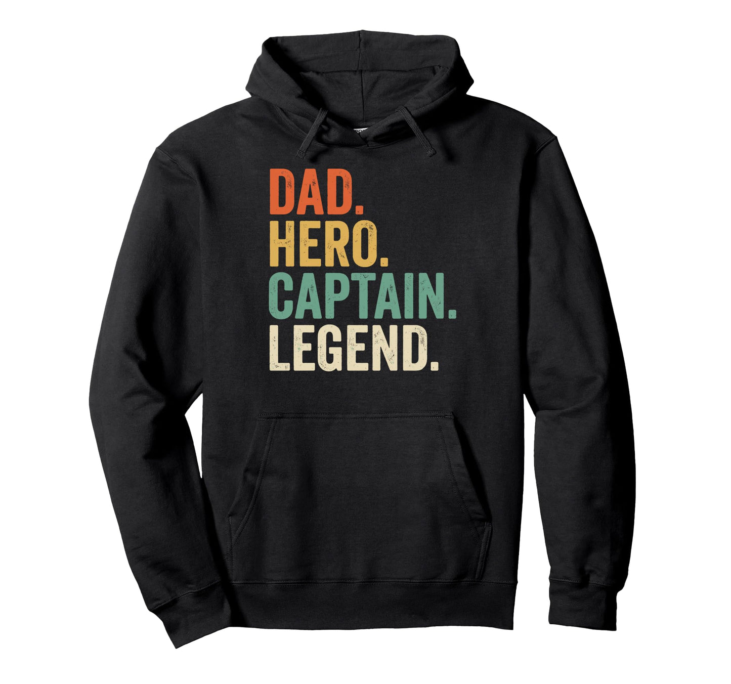 Dad Hero Captain Legend Boat Pontoon Hoodie - Graphic Print Men Women - T-Shirt, Sweatshirt, Hoodie