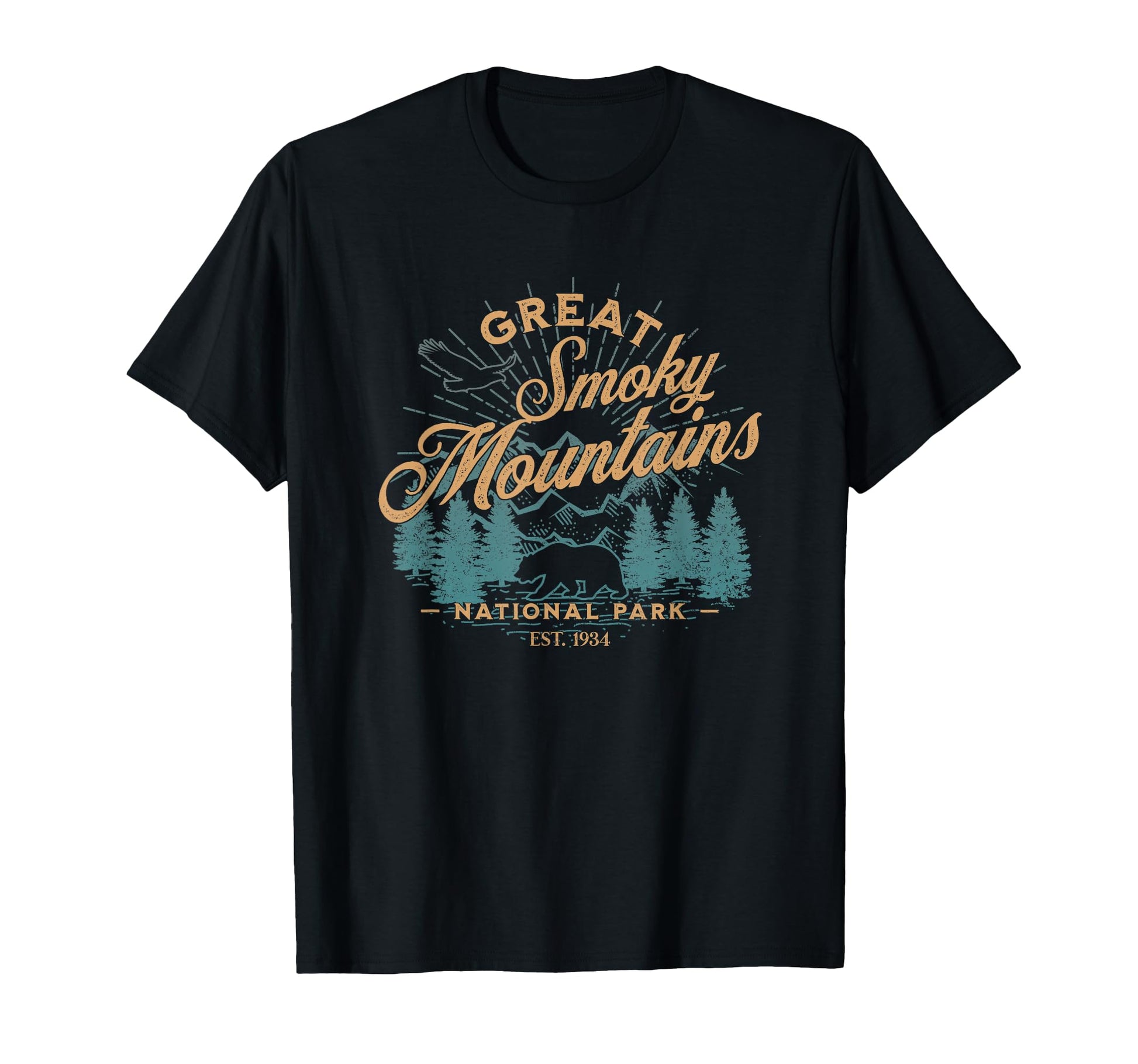 Great Smoky Mountains National Park T-Shirt - Minimalist Print for Adults - T-Shirt, Sweatshirt, Hoodie