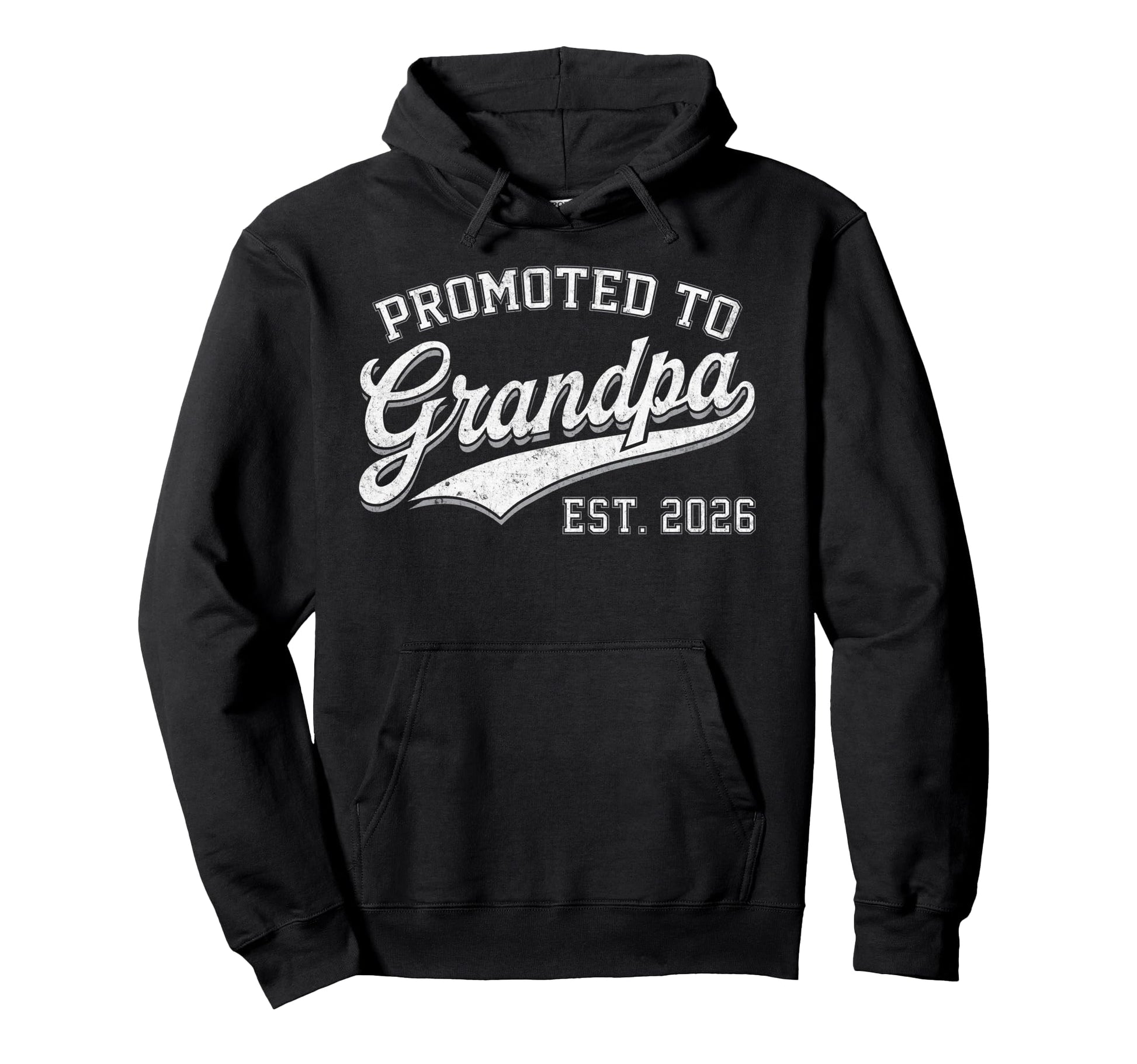 Promoted To Grandpa Est 2026 Grandpa Hoodie - Minimalist Print for Adults - T-Shirt, Sweatshirt, Hoodie