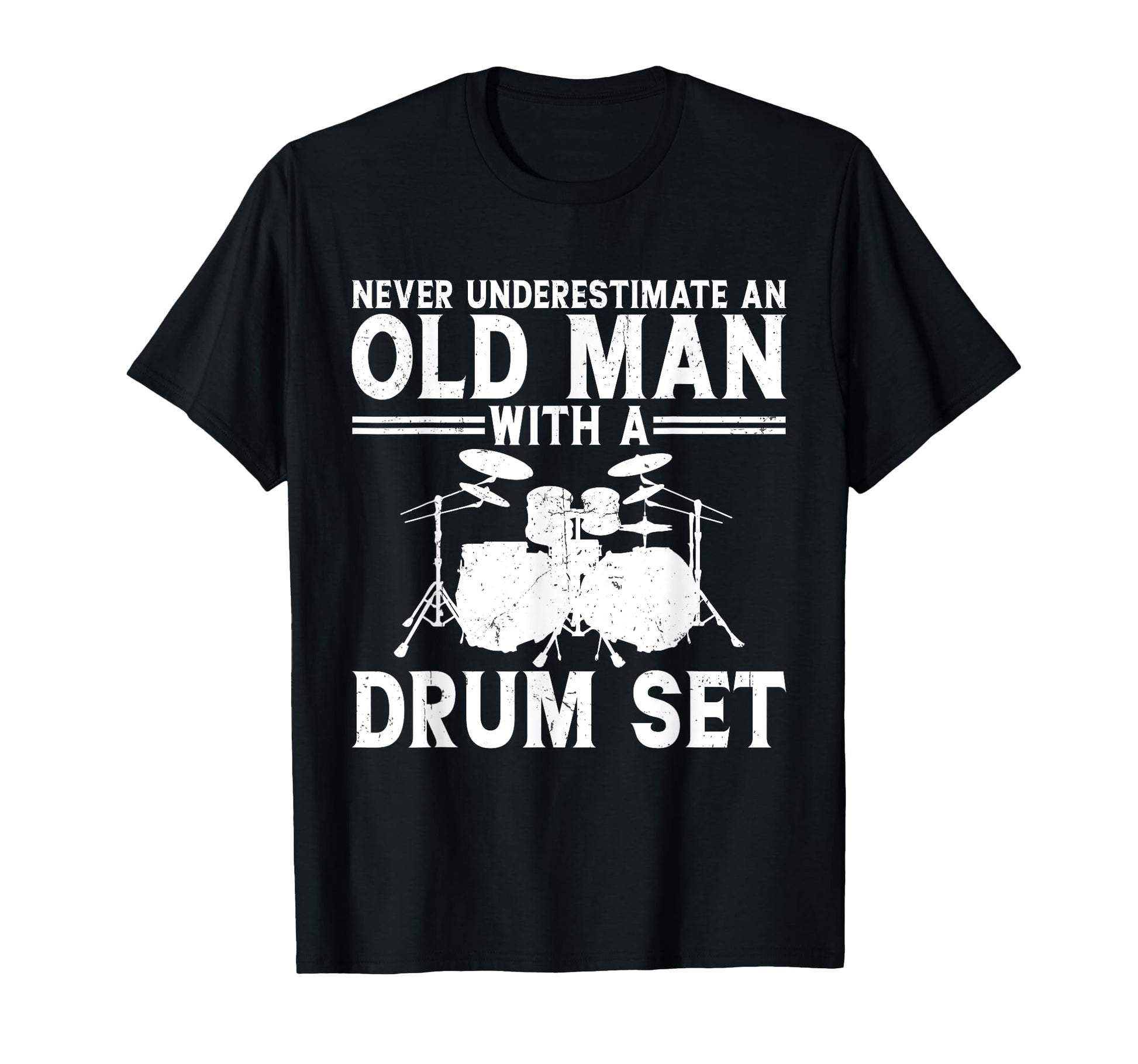 Drummer Art Dad Drum Set Player Drum T-Shirt - Custom Art Print Men Women - T-Shirt, Sweatshirt, Hoodie
