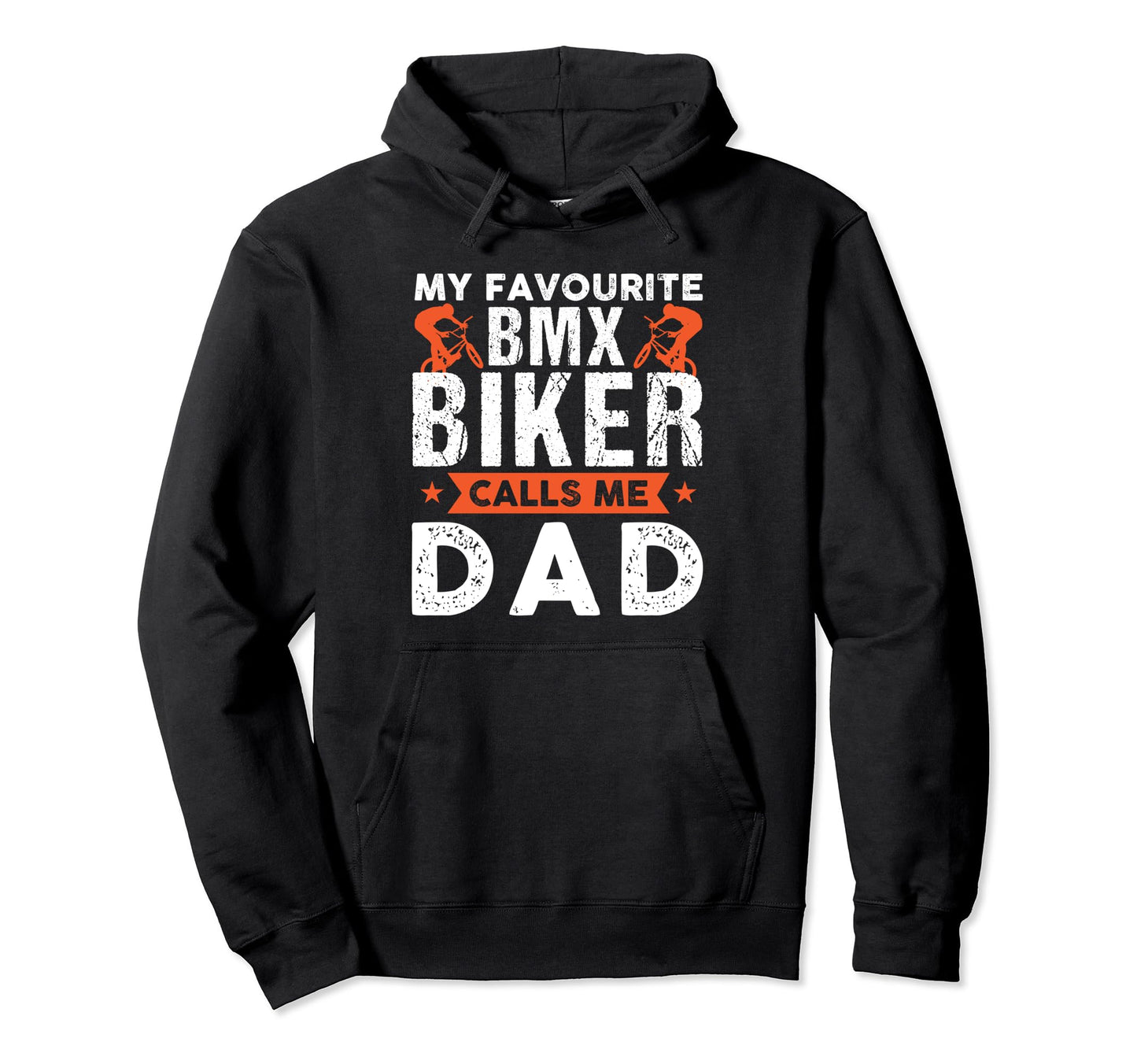 My Favourite Bmx Biker Calls Me Dad Biker Hoodie - Minimalist Print Unisex - T-Shirt, Sweatshirt, Hoodie