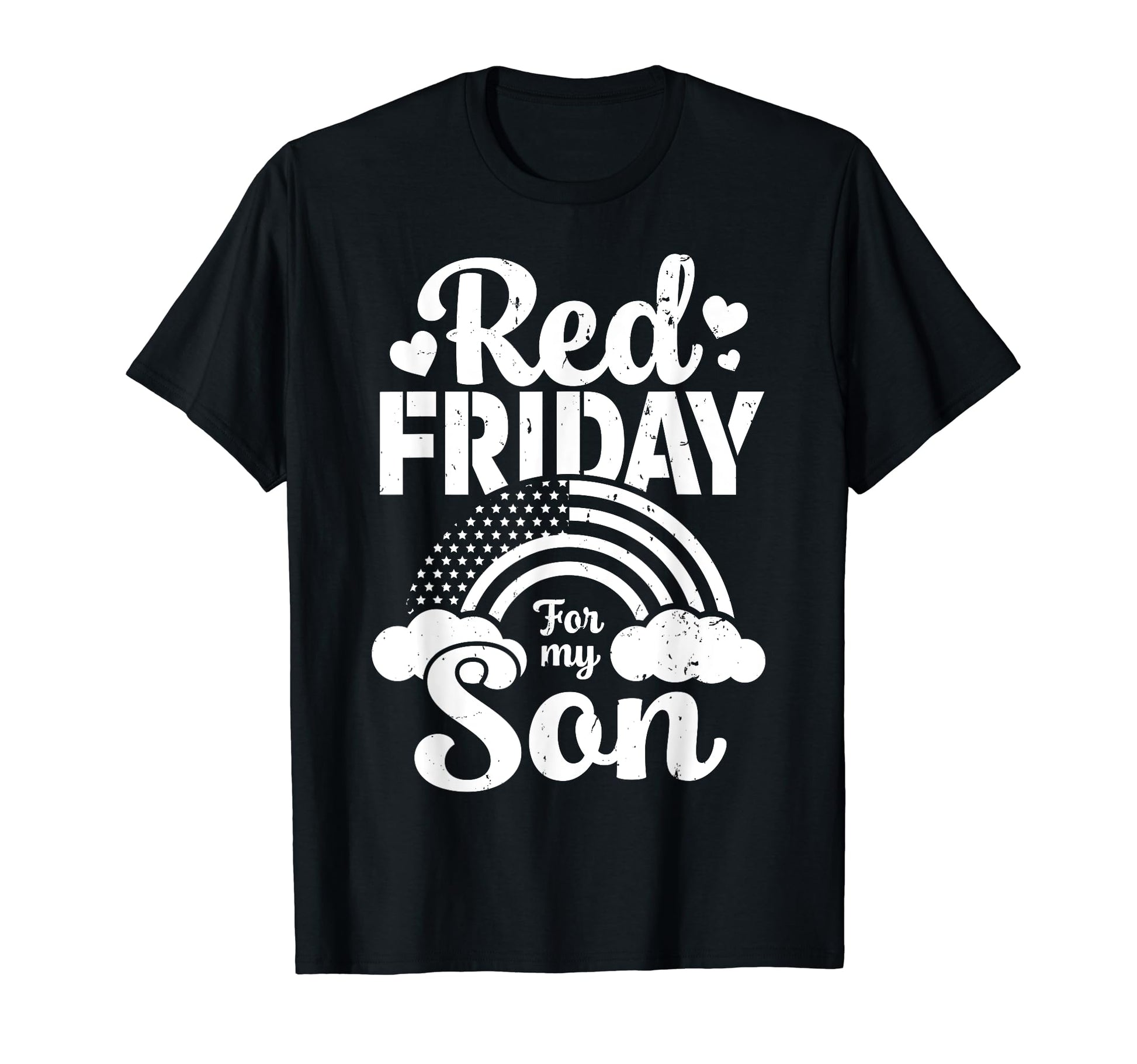 Red Friday My Son Dad Mom Military T-Shirt - Minimalist Print Men Women - T-Shirt, Sweatshirt, Hoodie