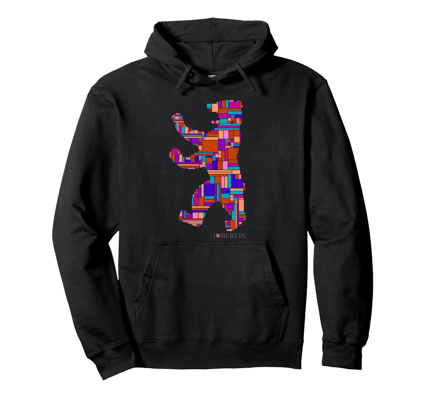 Berlin Berlin Bear I Love Berlin Hoodie - Fun Novelty Design Men Women - T-Shirt, Sweatshirt, Hoodie