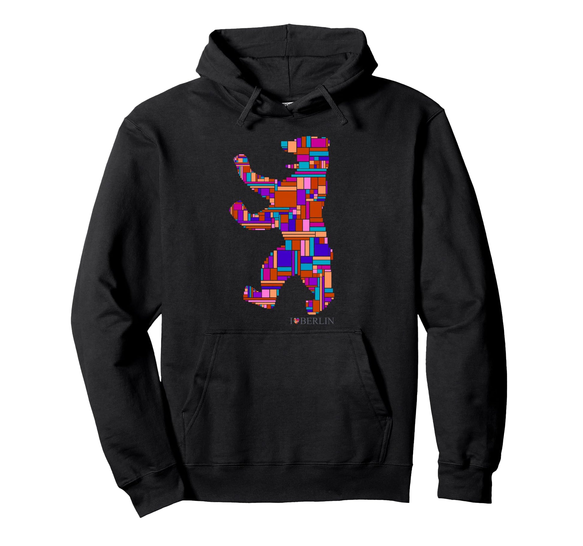 Berlin Berlin Bear I Love Berlin Hoodie - Fun Novelty Design Men Women - T-Shirt, Sweatshirt, Hoodie