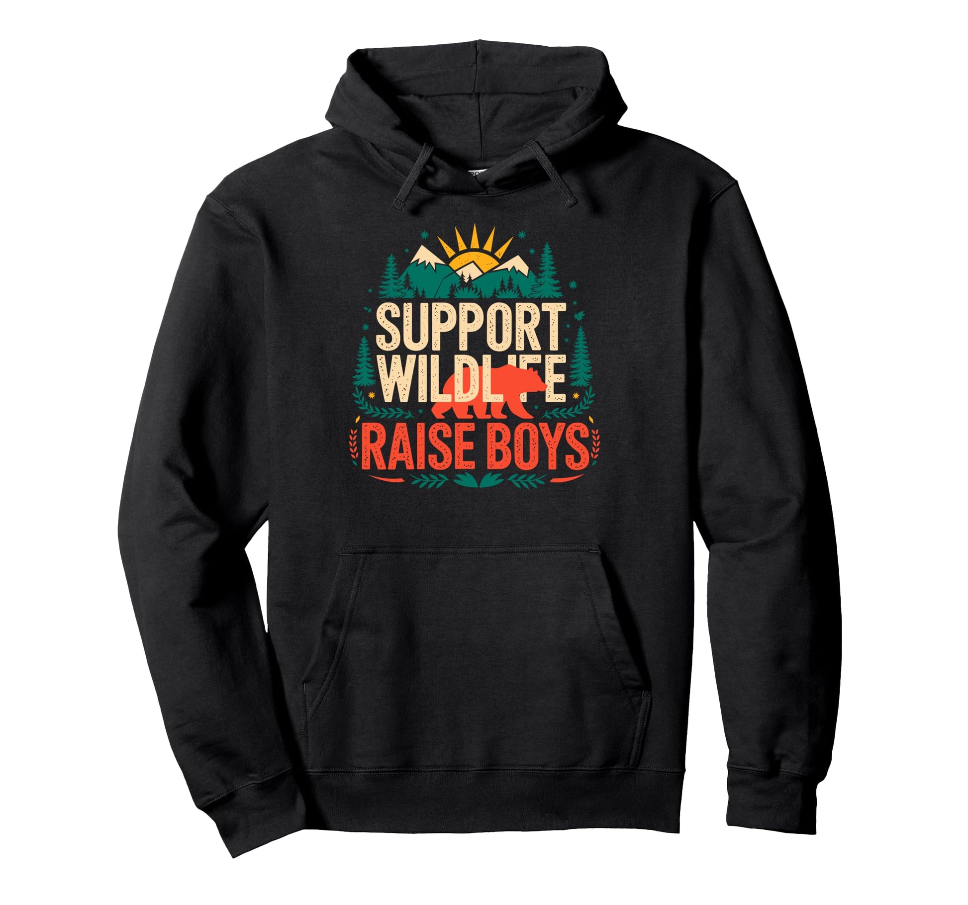 Support Wildlife Raise Camping Hoodie - Casual Everyday Wear for Adults - T-Shirt, Sweatshirt, Hoodie