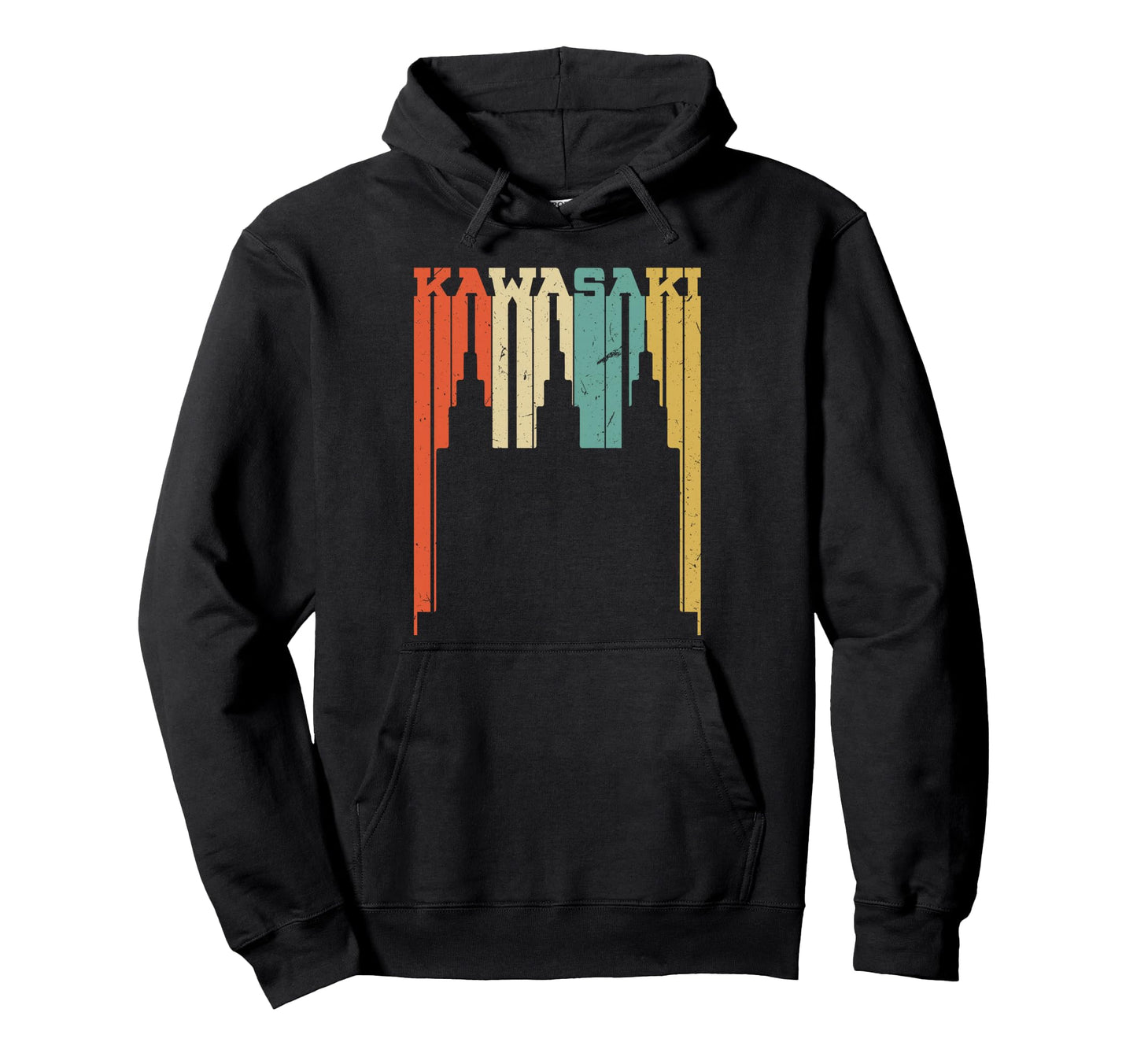Kawasaki Skyline Silhouette Hoodie - Custom Art Print for Adults - T-Shirt, Sweatshirt, Hoodie