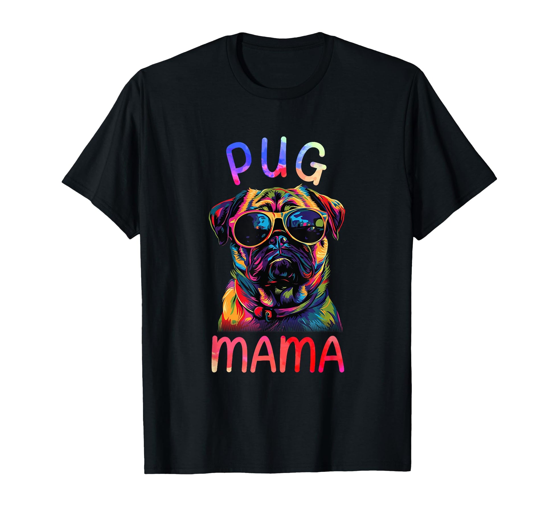 Pug Mom Mama Pop Art Pug Lovers T-Shirt - Minimalist Print Unisex - T-Shirt, Sweatshirt, Hoodie