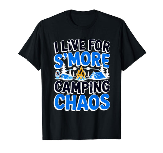 Camping Mom Dad Live Smore Camping T-Shirt - Unique Graphic Men Women - T-Shirt, Sweatshirt, Hoodie