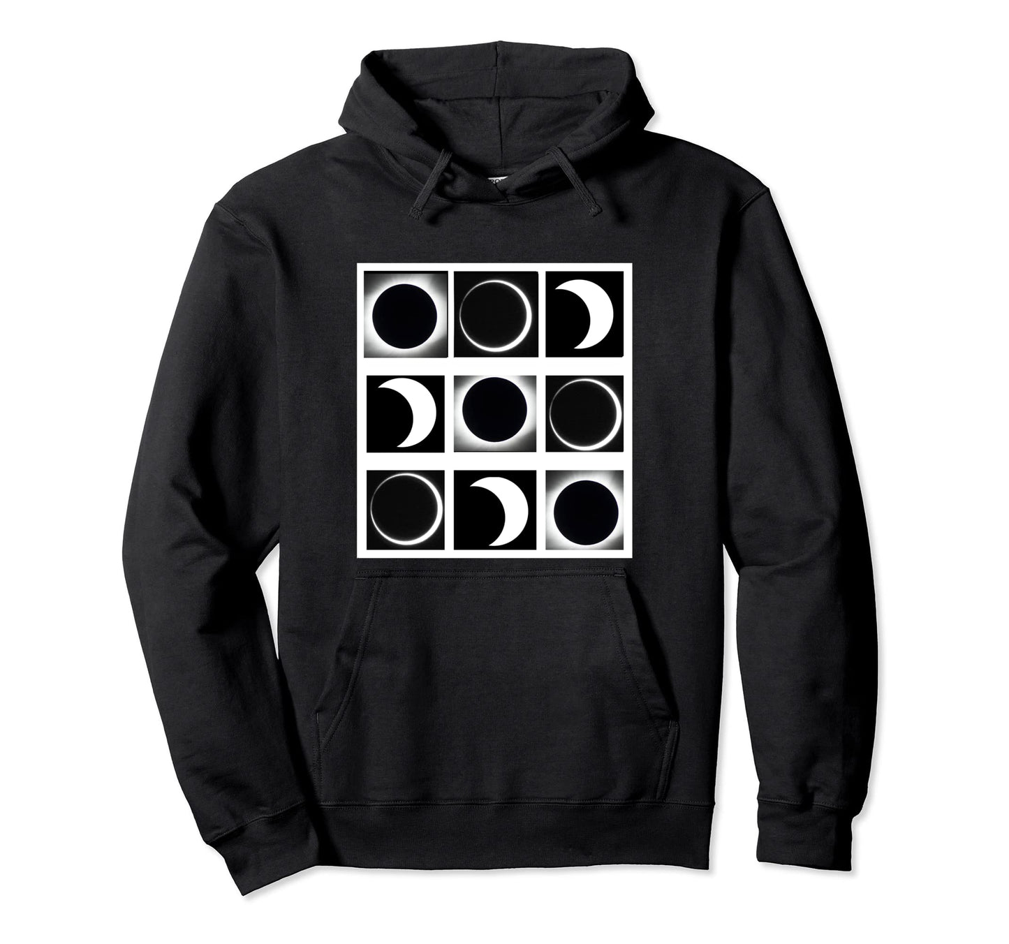 Funny Solar Eclipse Pop Art Black And Hoodie - Trendy Graphic Men Women - T-Shirt, Sweatshirt, Hoodie