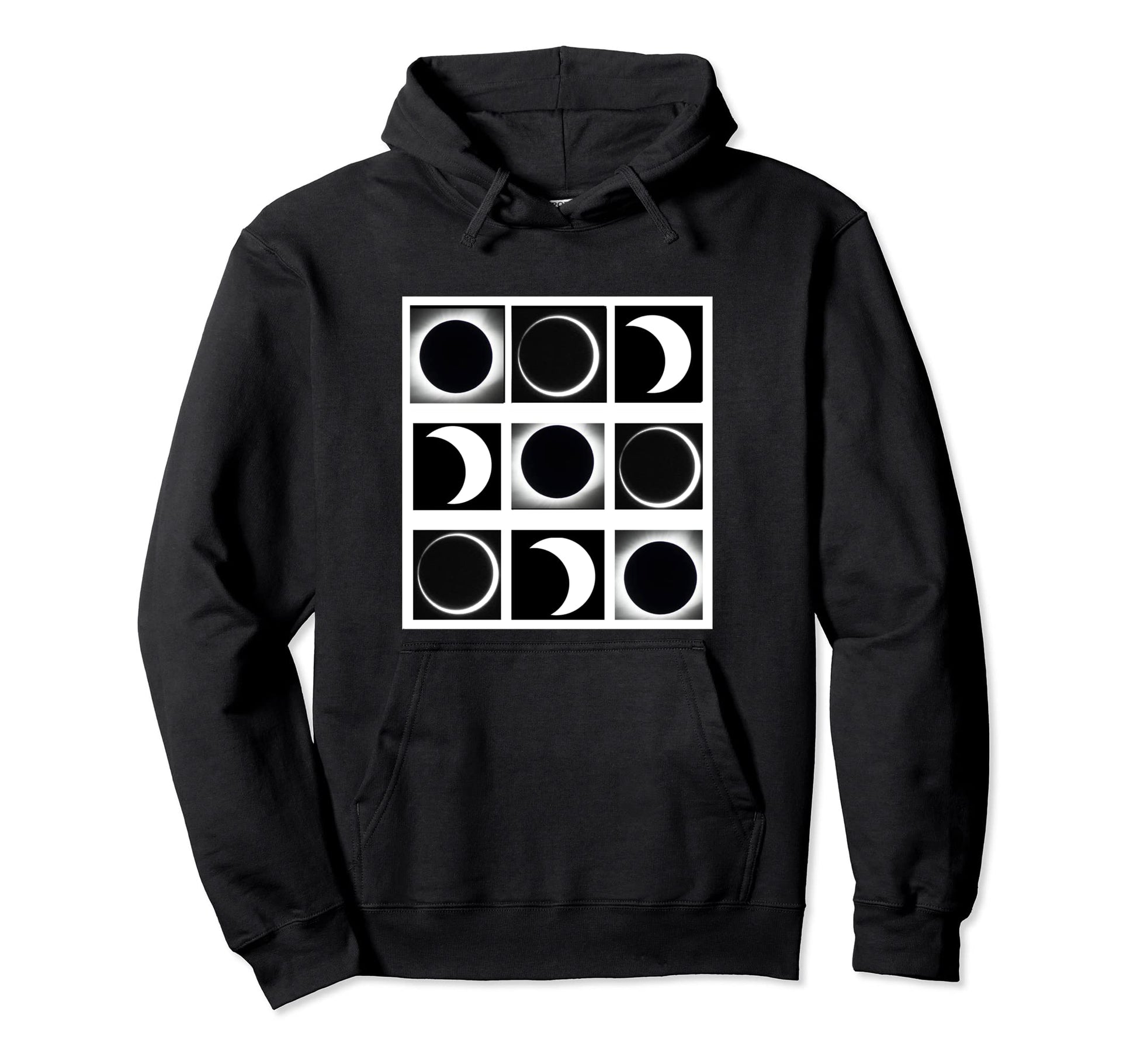 Funny Solar Eclipse Pop Art Black And Hoodie - Trendy Graphic Men Women - T-Shirt, Sweatshirt, Hoodie