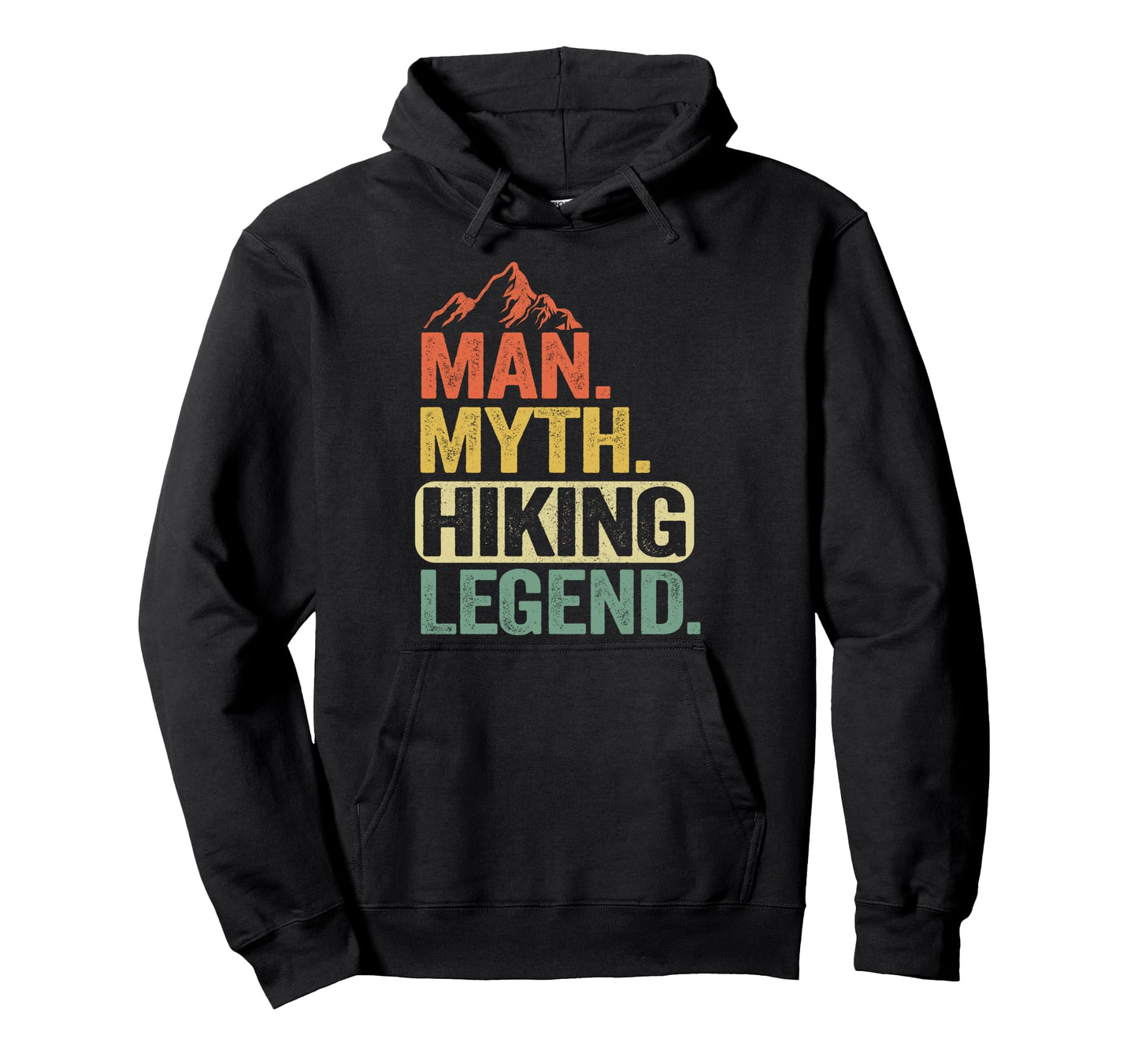 Myth Hiking Legend Hiker Grandpa Hoodie - Casual Everyday Wear Men Women - T-Shirt, Sweatshirt, Hoodie