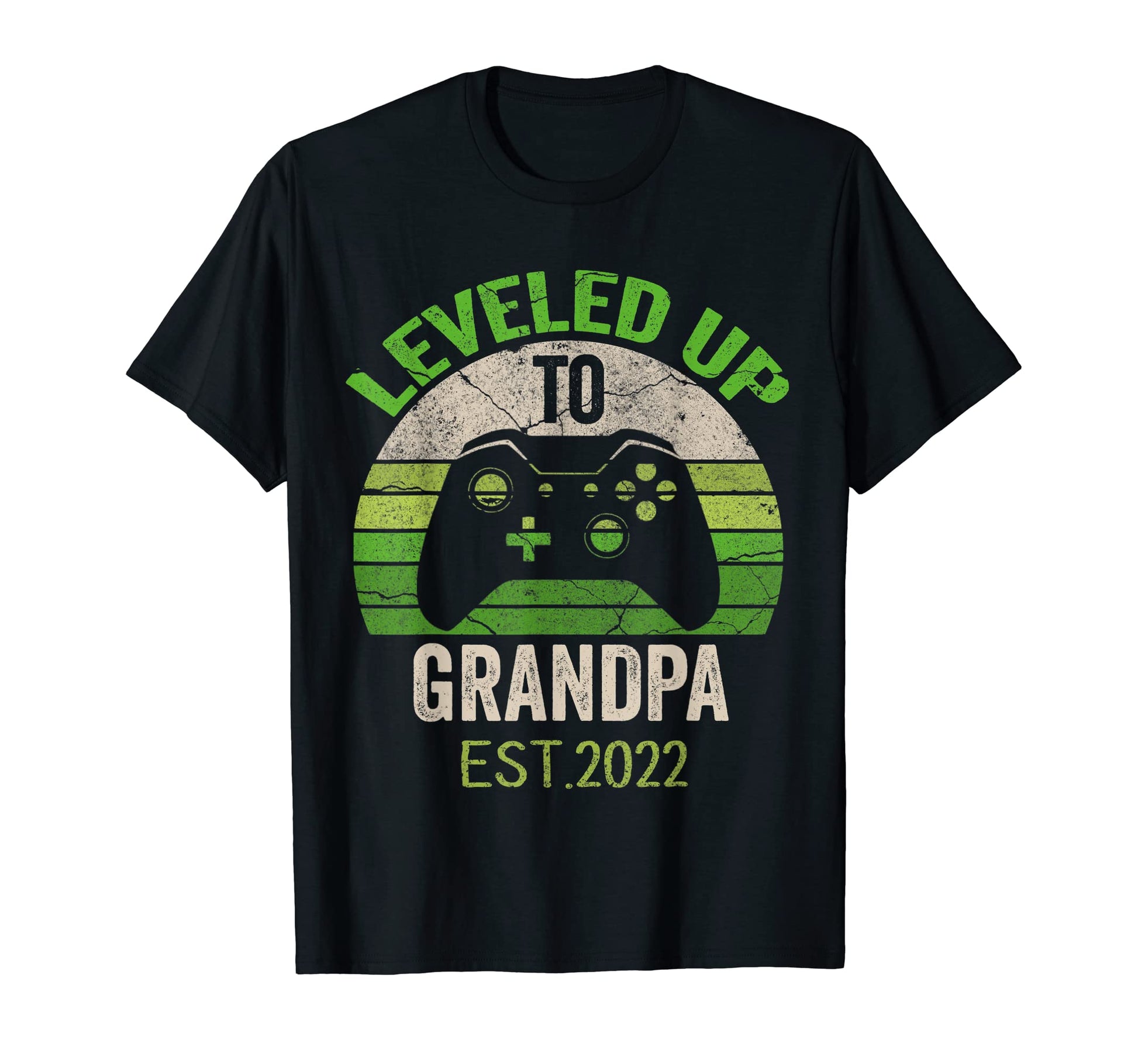 Leveled Up To Grandpa 2022 T-Shirt - Casual Everyday Wear Men Women - T-Shirt, Sweatshirt, Hoodie