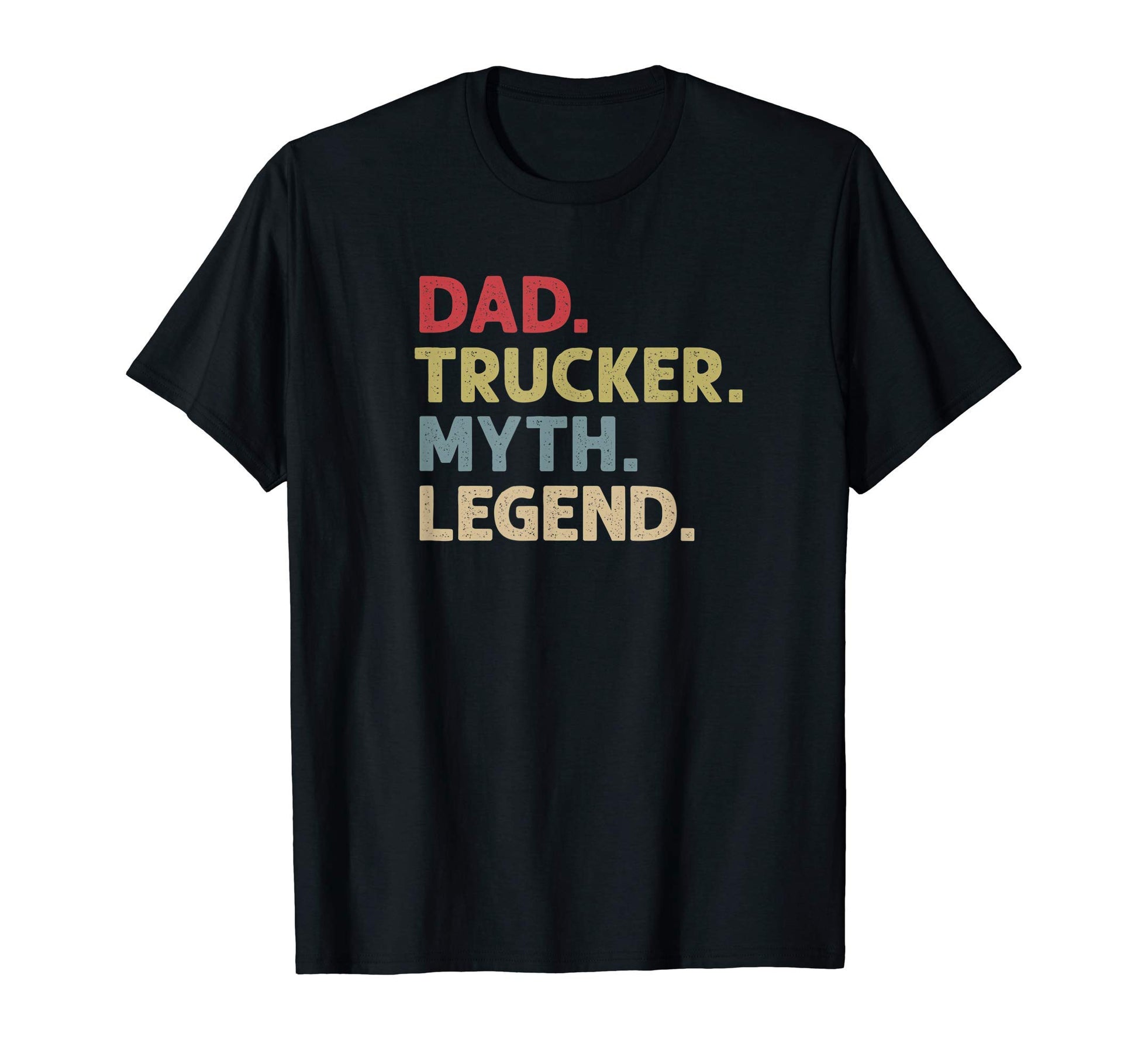 Mens Dad Trucker Myth Legend T-Shirt - Custom Art Print for Adults - T-Shirt, Sweatshirt, Hoodie