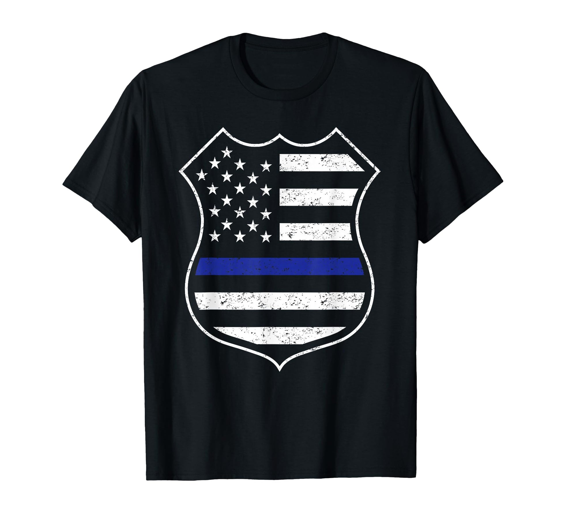 Thin Blue Line American Flag Usa T-Shirt - Streetwear Style for Adults - T-Shirt, Sweatshirt, Hoodie