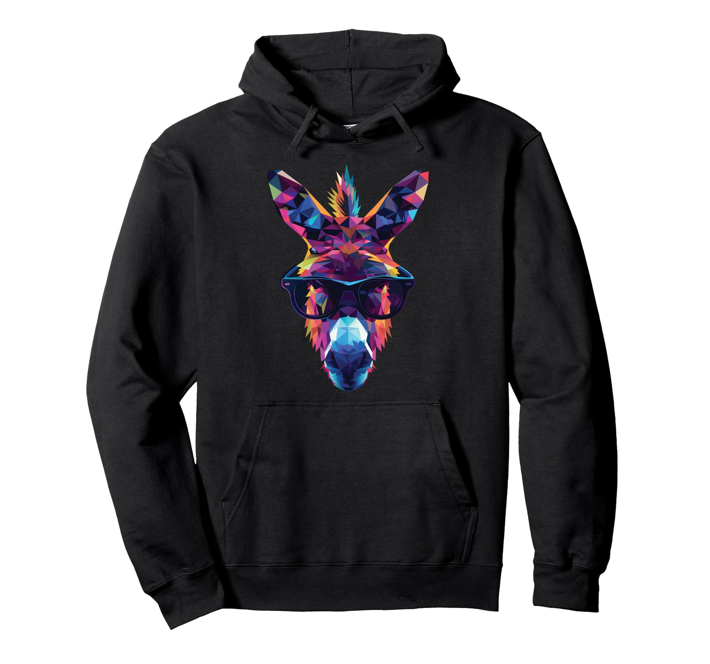 Donkey Dad Mom Sunglasses Donkey Hoodie - Fun Novelty Design for Adults - T-Shirt, Sweatshirt, Hoodie